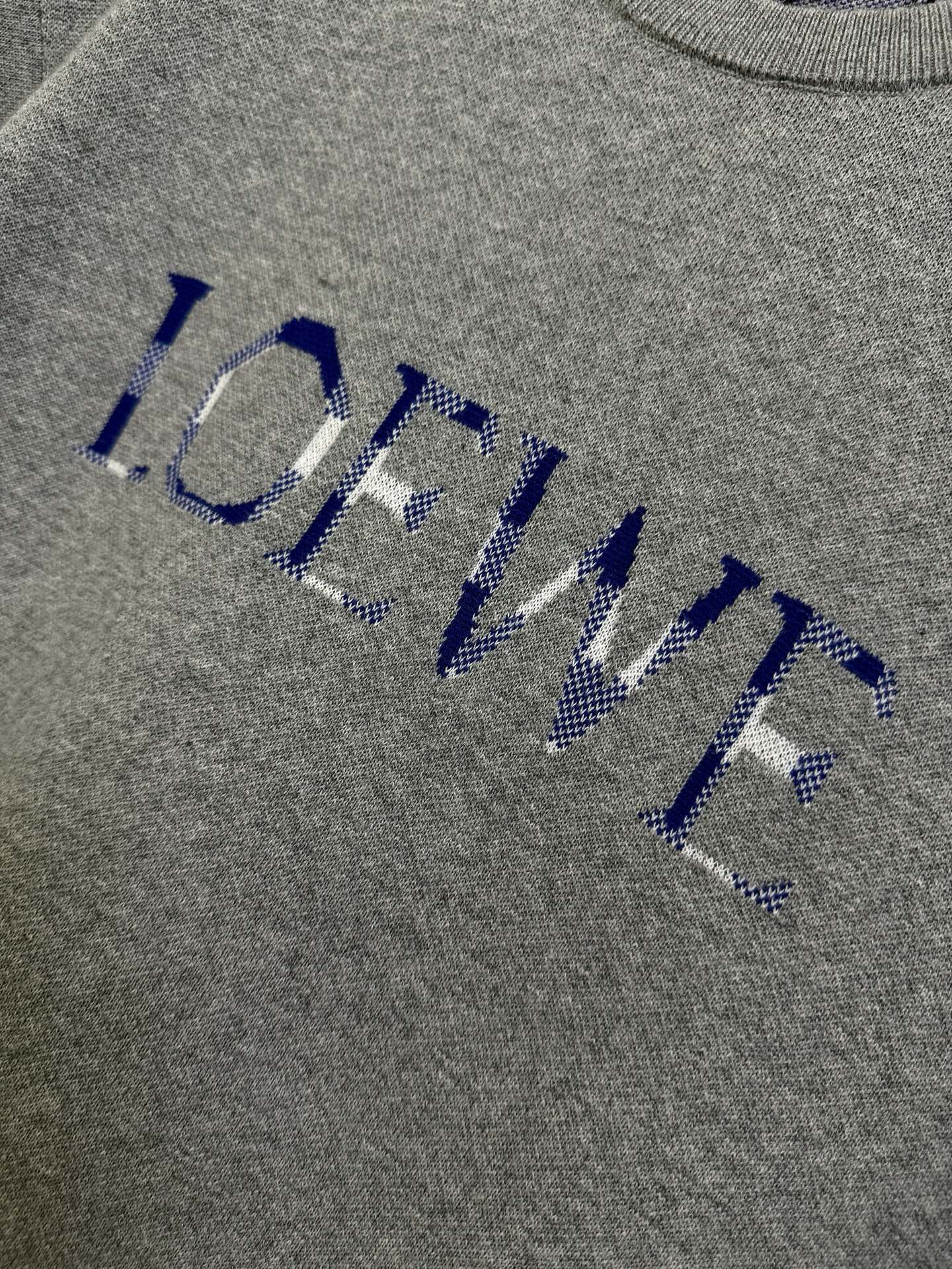 Loewe LOEWE 罗意威 26ss 内格翻袖提花毛织短袖T恤