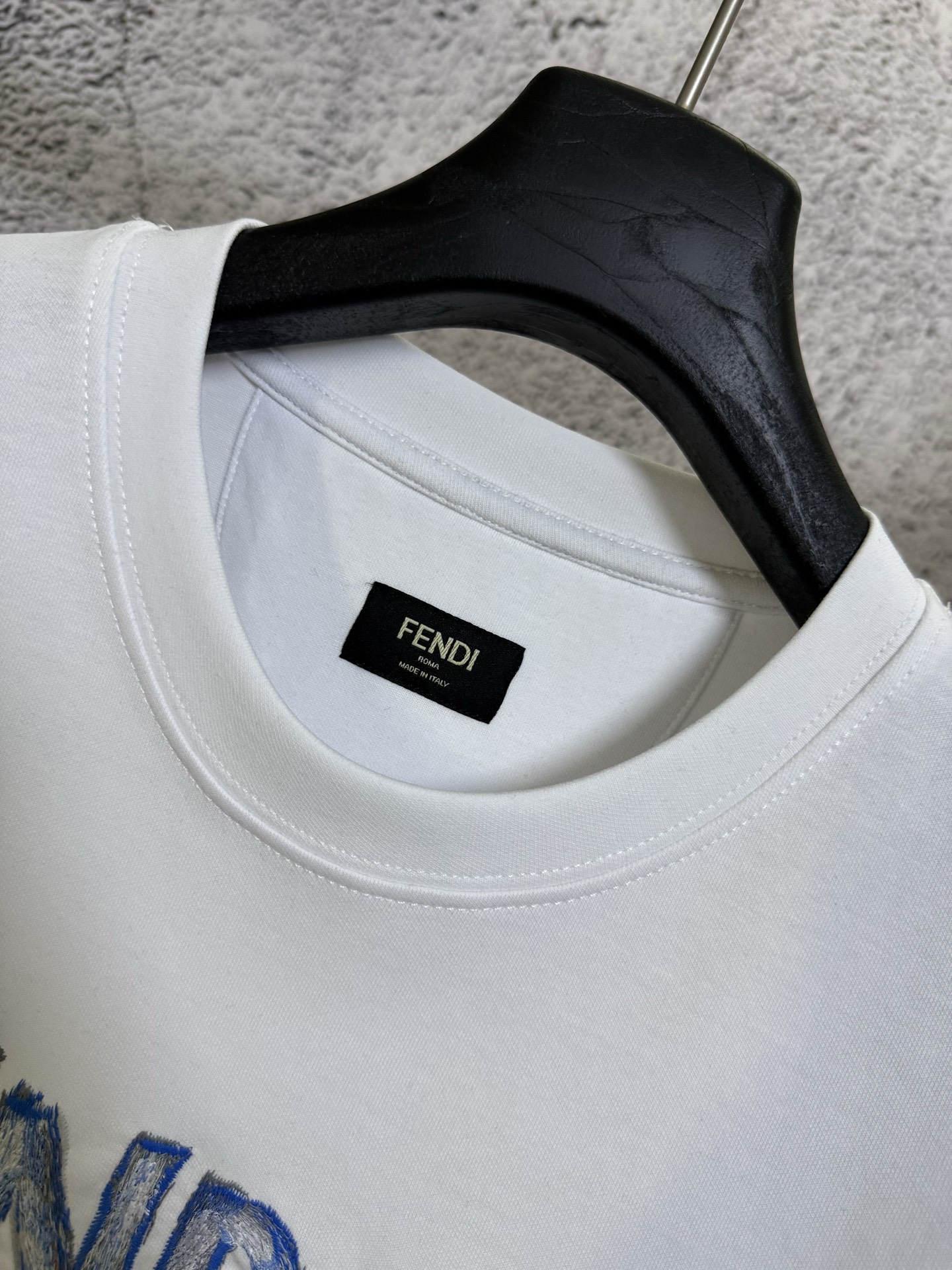Fendi FENDI 芬迪 26ss 刺绣手绘标识短袖T恤