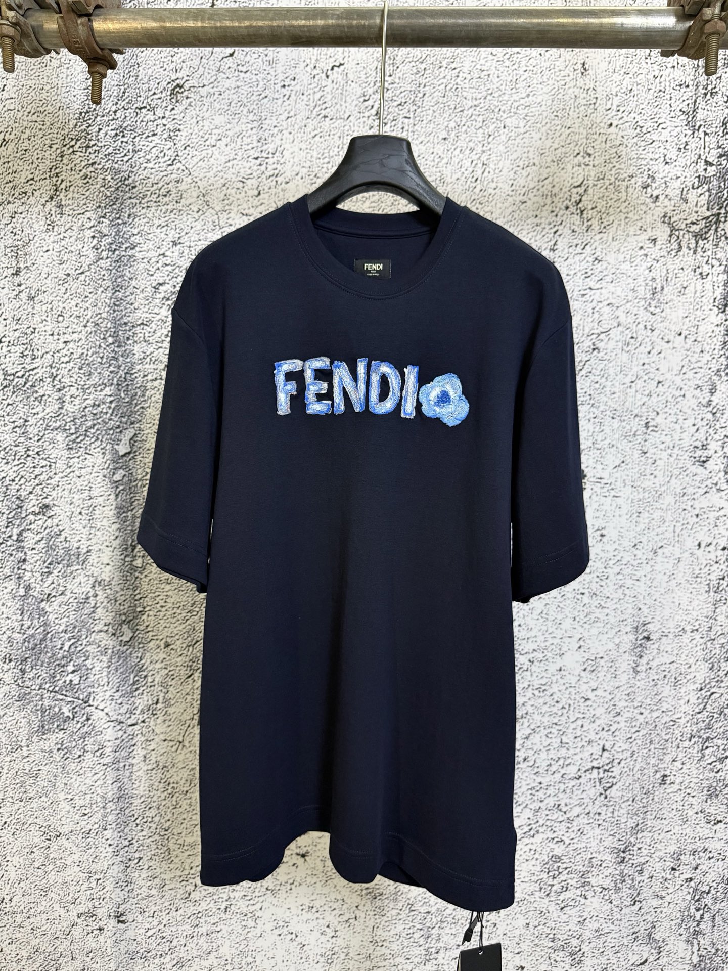 Fendi FENDI 芬迪 26ss 刺绣手绘标识短袖T恤