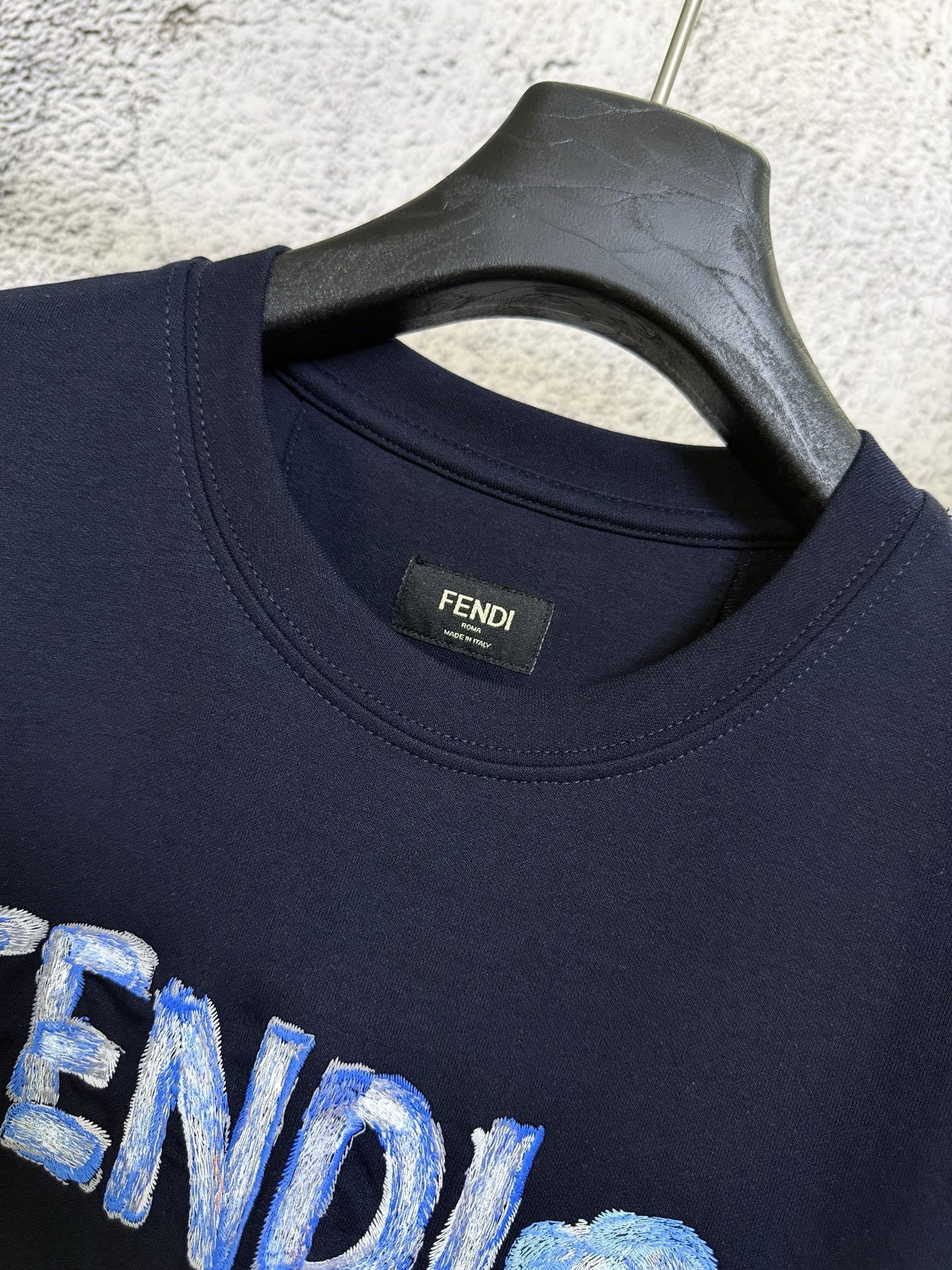 Fendi FENDI 芬迪 26ss 刺绣手绘标识短袖T恤