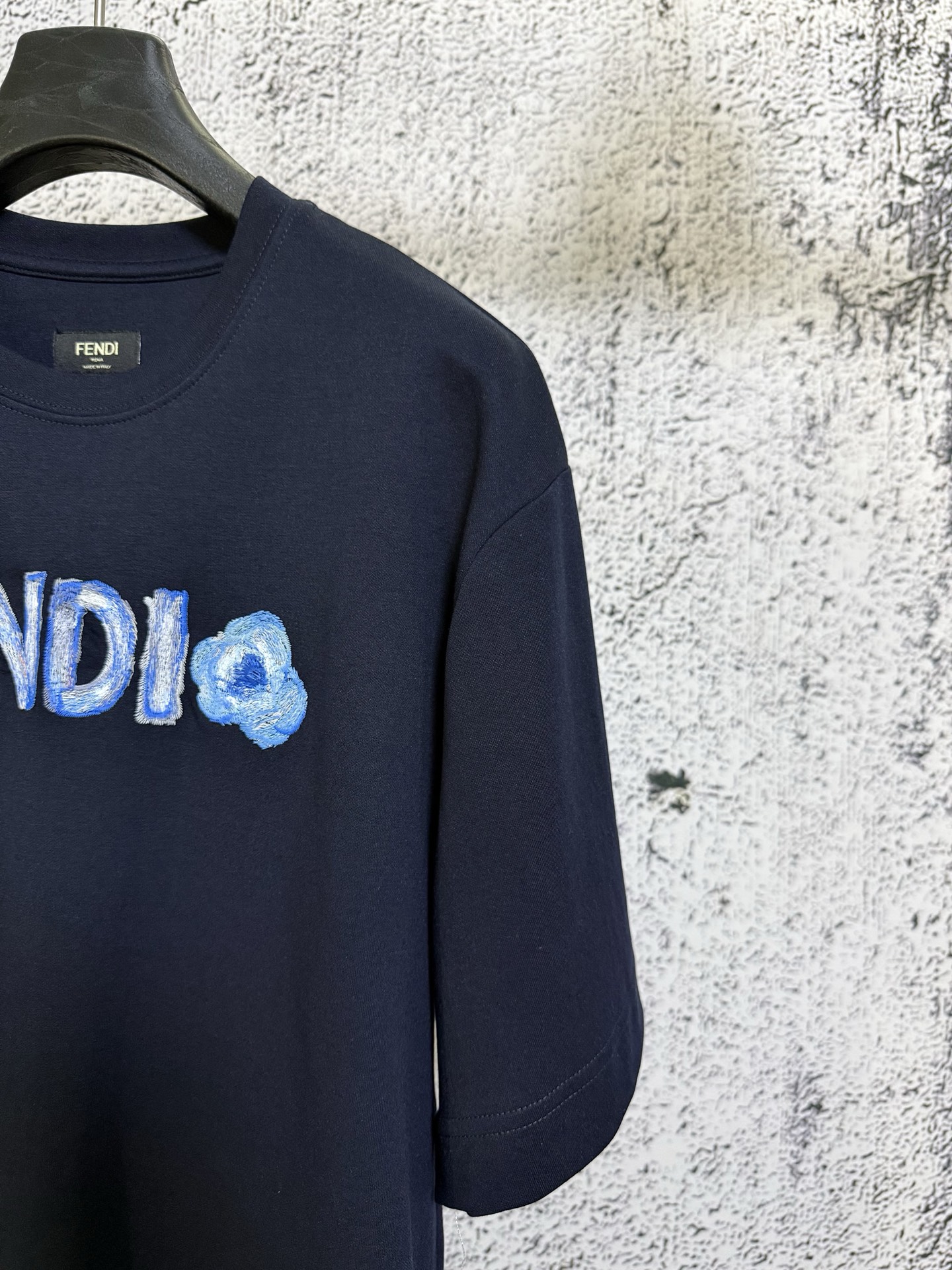 Fendi FENDI 芬迪 26ss 刺绣手绘标识短袖T恤