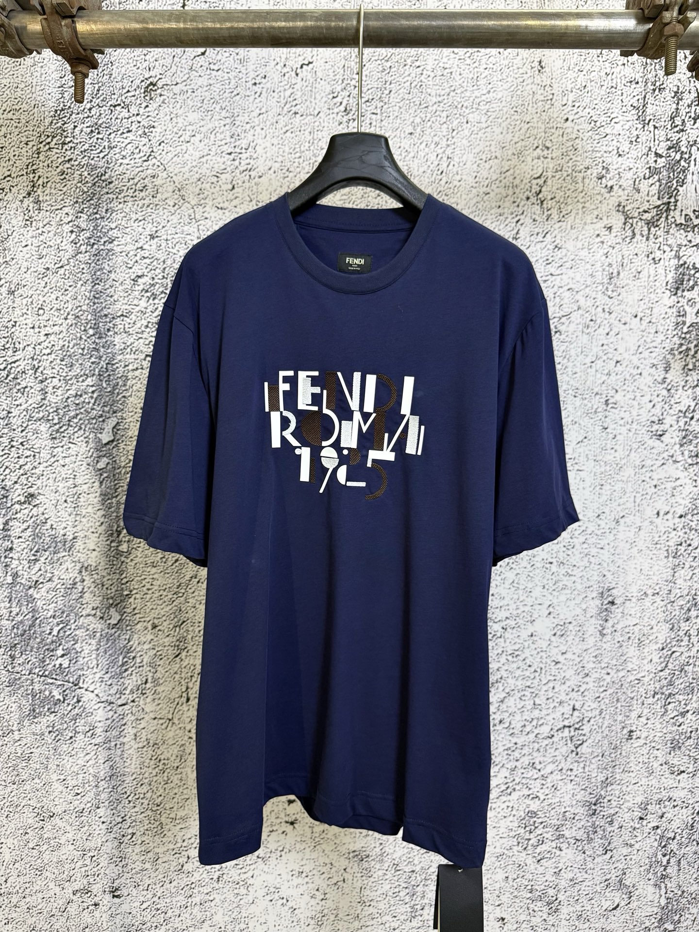 Fendi FENDI 芬迪 26SS 几何字母刺绣印花短袖T恤