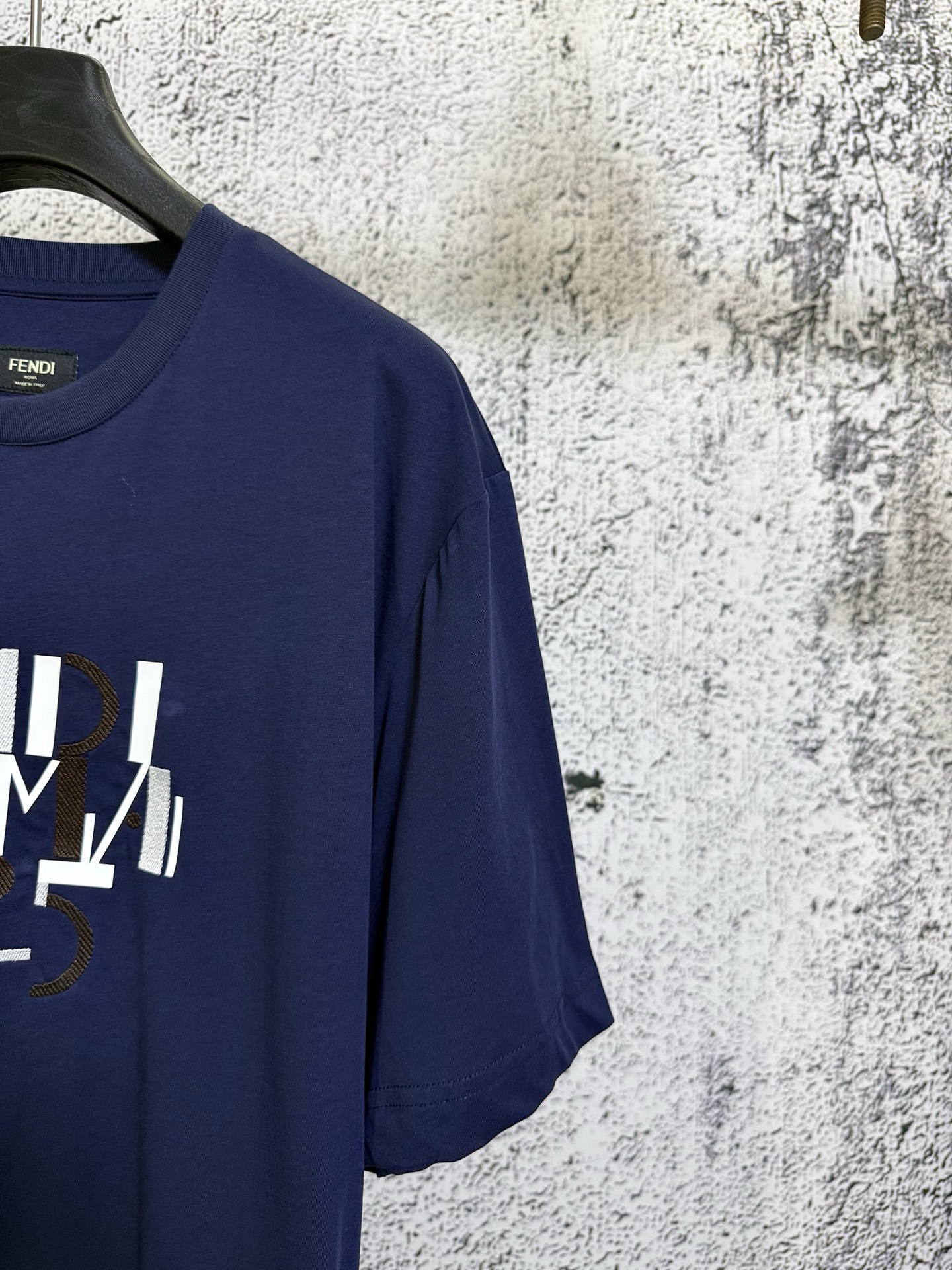 Fendi FENDI 芬迪 26SS 几何字母刺绣印花短袖T恤
