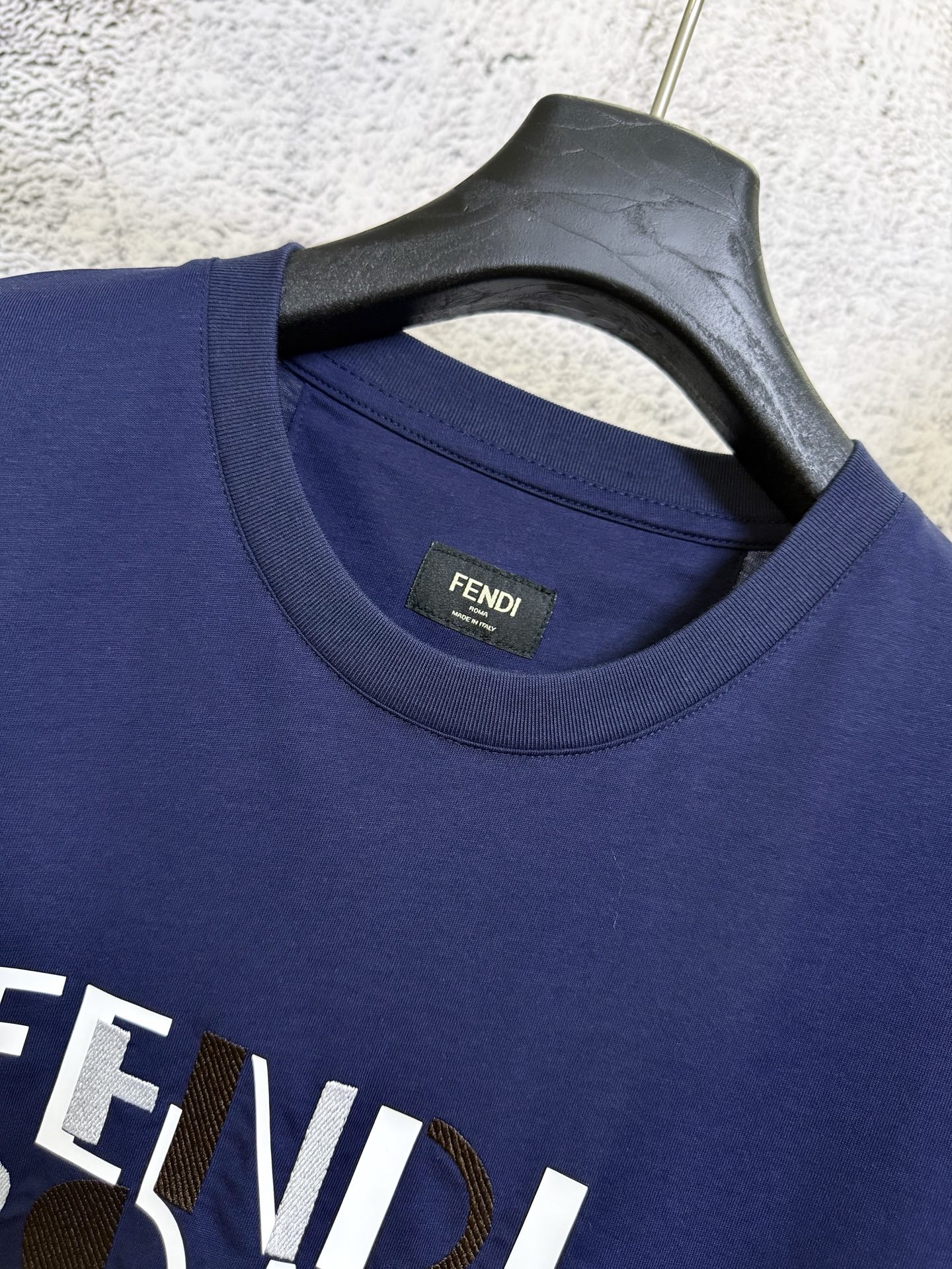 Fendi FENDI 芬迪 26SS 几何字母刺绣印花短袖T恤