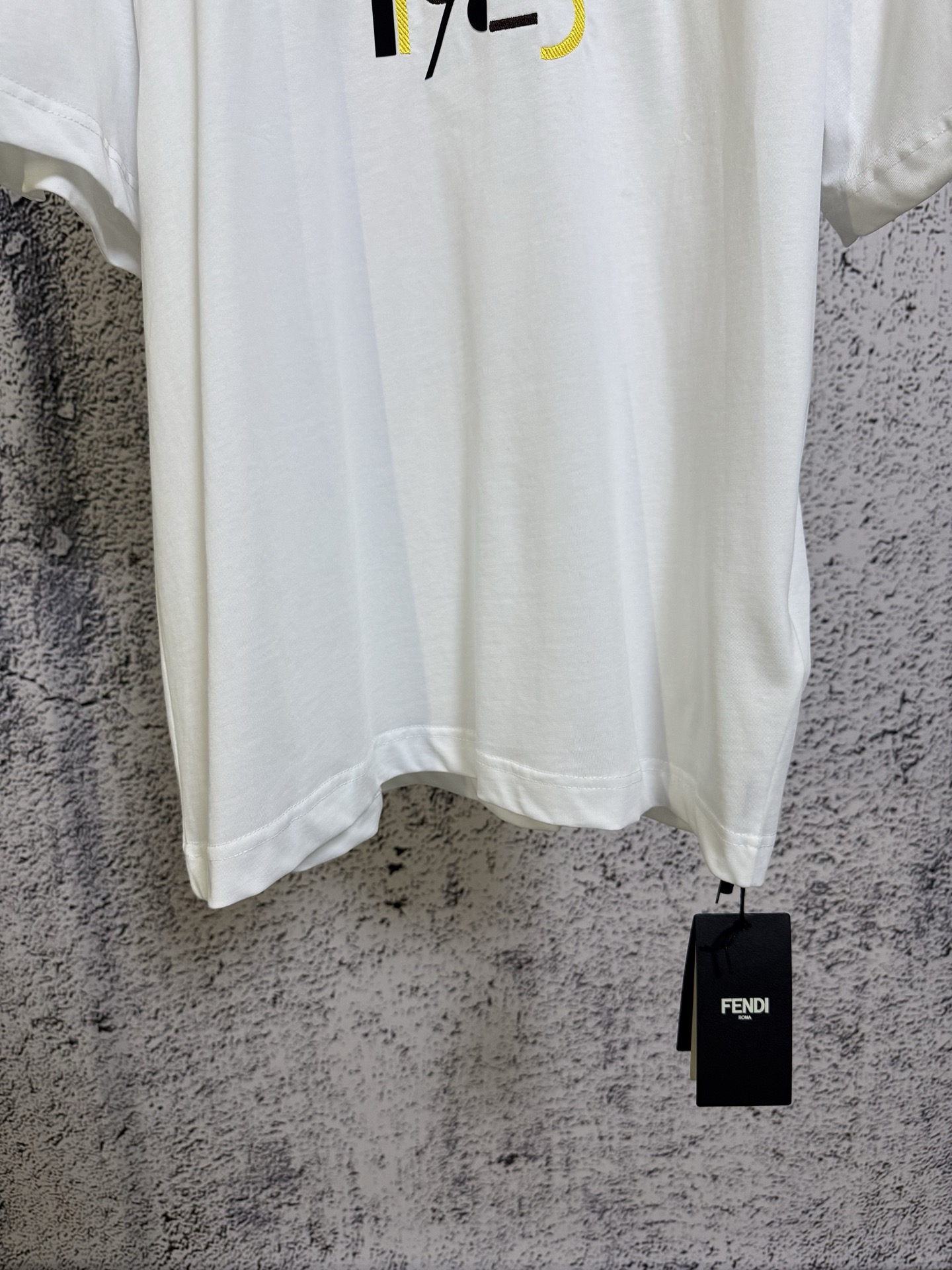 Fendi FENDI 芬迪 26SS 几何字母刺绣印花短袖T恤