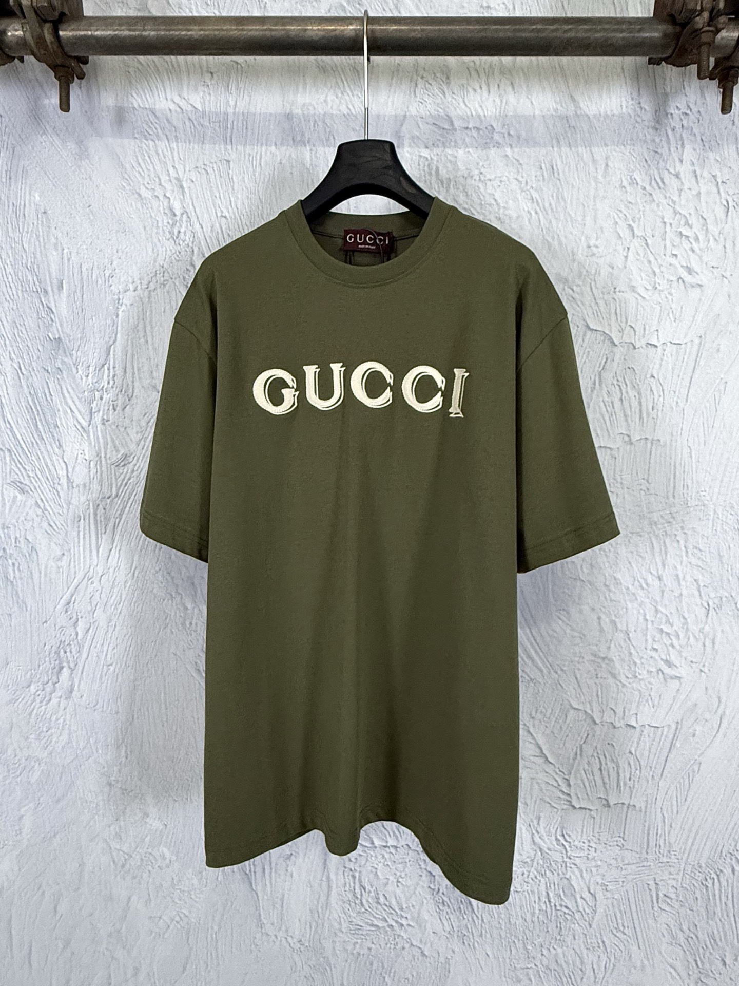 Gucci Gucci 古驰 26ss logo刺绣针织短袖T恤