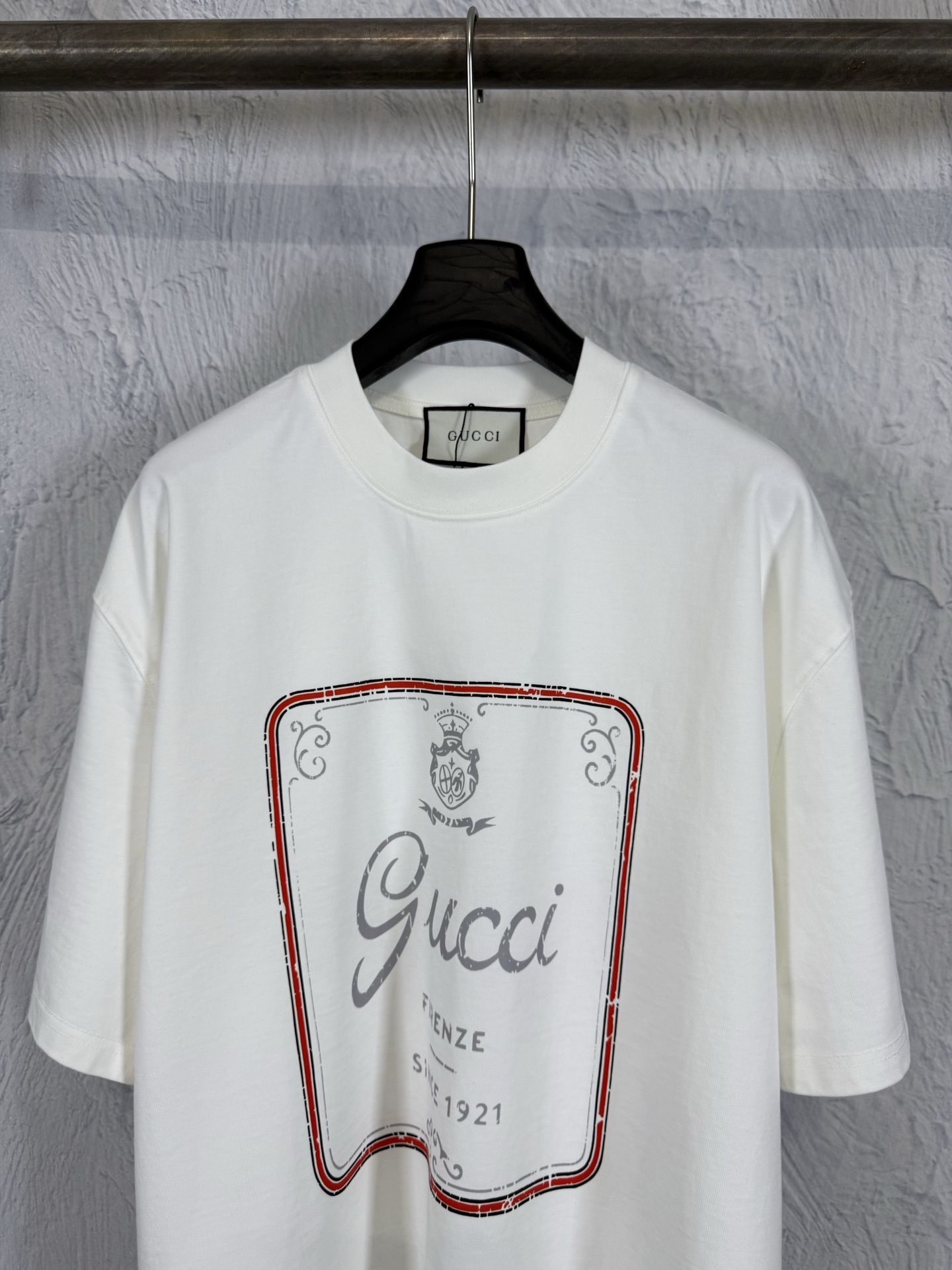 Gucci GUCCI 古驰 26ss 典藏标识印花重磅短袖T恤