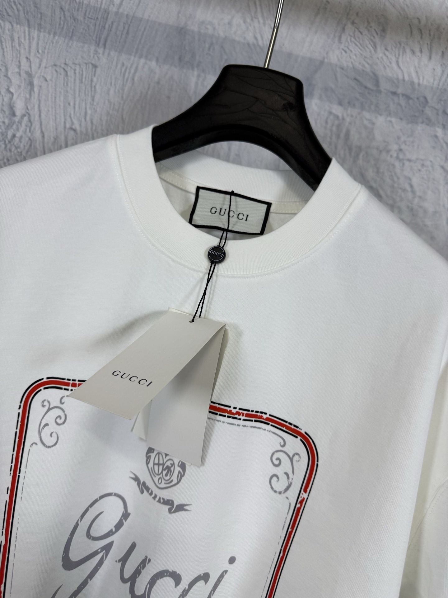 Gucci GUCCI 古驰 26ss 典藏标识印花重磅短袖T恤