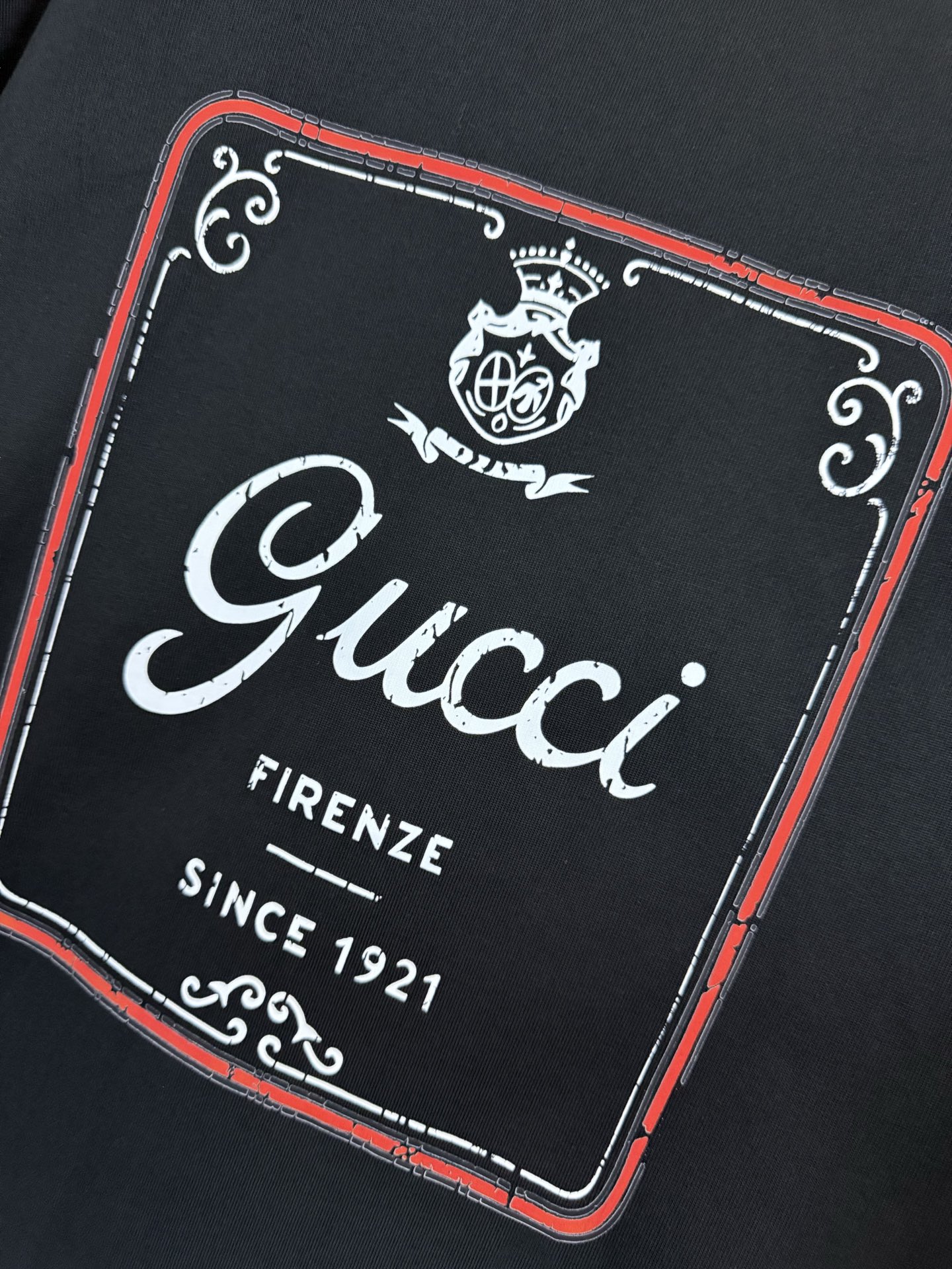 Gucci GUCCI 古驰 26ss 典藏标识印花重磅短袖T恤
