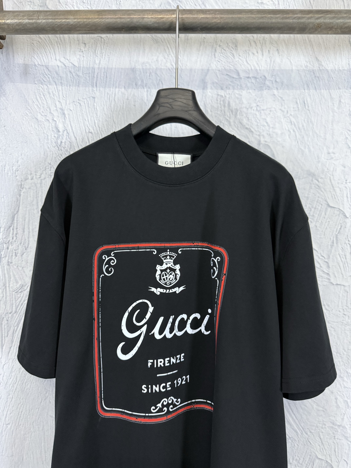 Gucci GUCCI 古驰 26ss 典藏标识印花重磅短袖T恤
