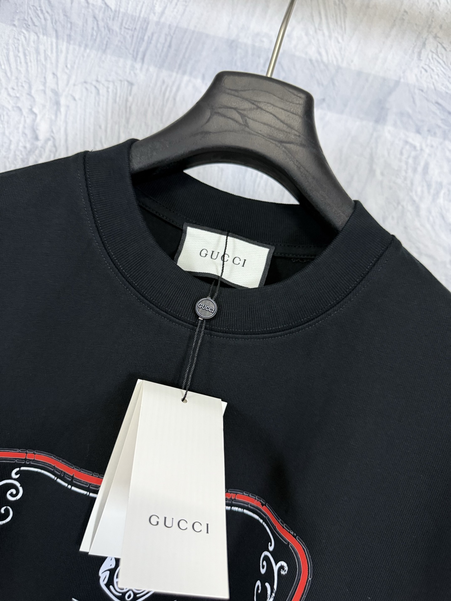 Gucci GUCCI 古驰 26ss 典藏标识印花重磅短袖T恤
