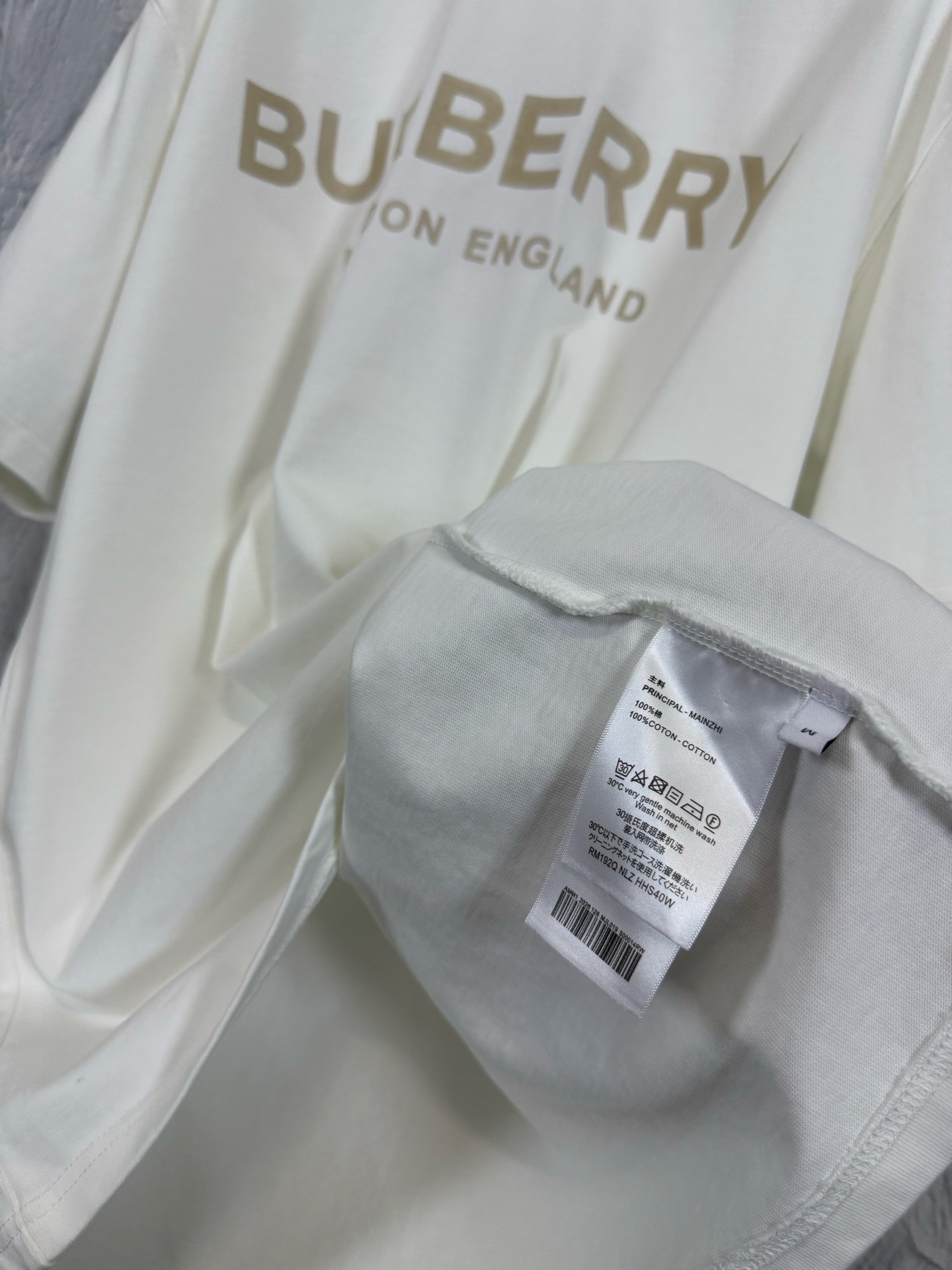 Burberry BURBERRY 巴宝莉 26ss 字母印花重磅短袖T恤