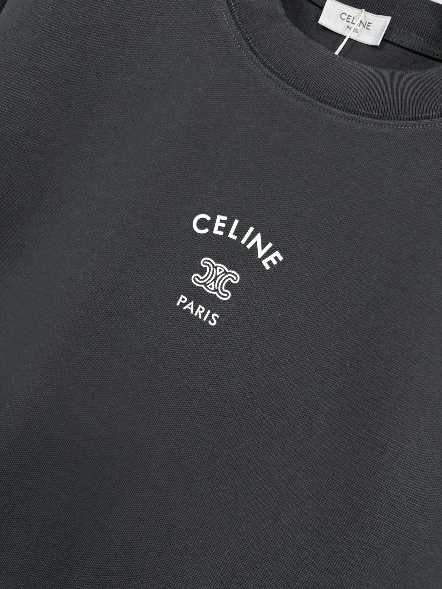 Celine CELINE 思琳 26ss logo印花重磅短袖T恤