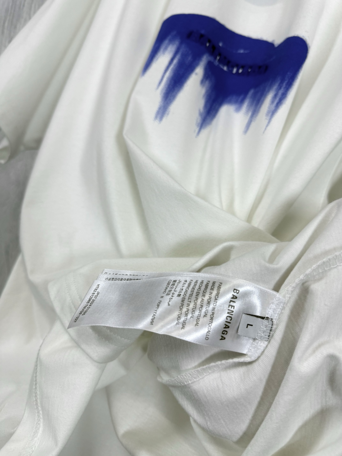 Balenciaga Balenciaga 巴黎世家 26ss 3m溶解印花刺绣短袖T恤