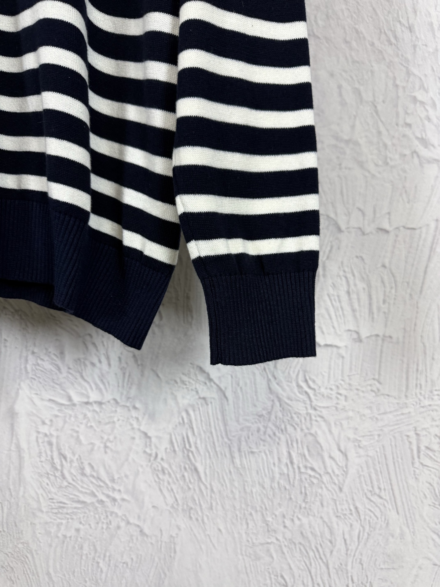 Dior Stripe Crew Neck Knit Sweater