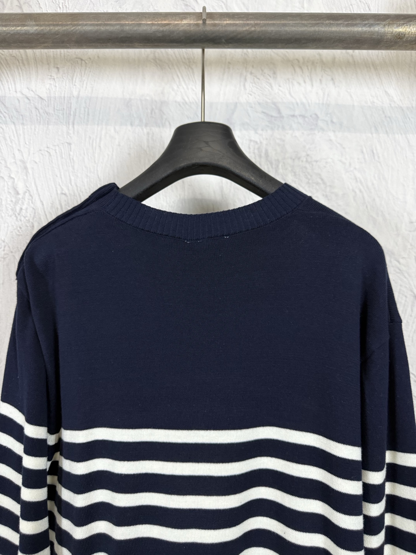 Dior Stripe Crew Neck Knit Sweater