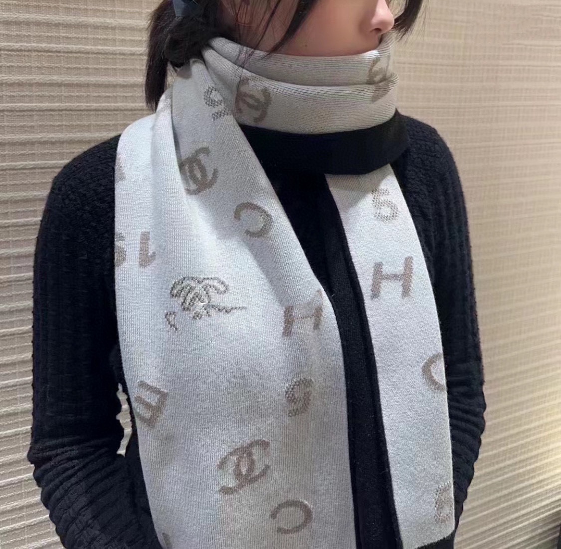 Chanel AAA+
 Scarf Cashmere Knitting Spring Collection