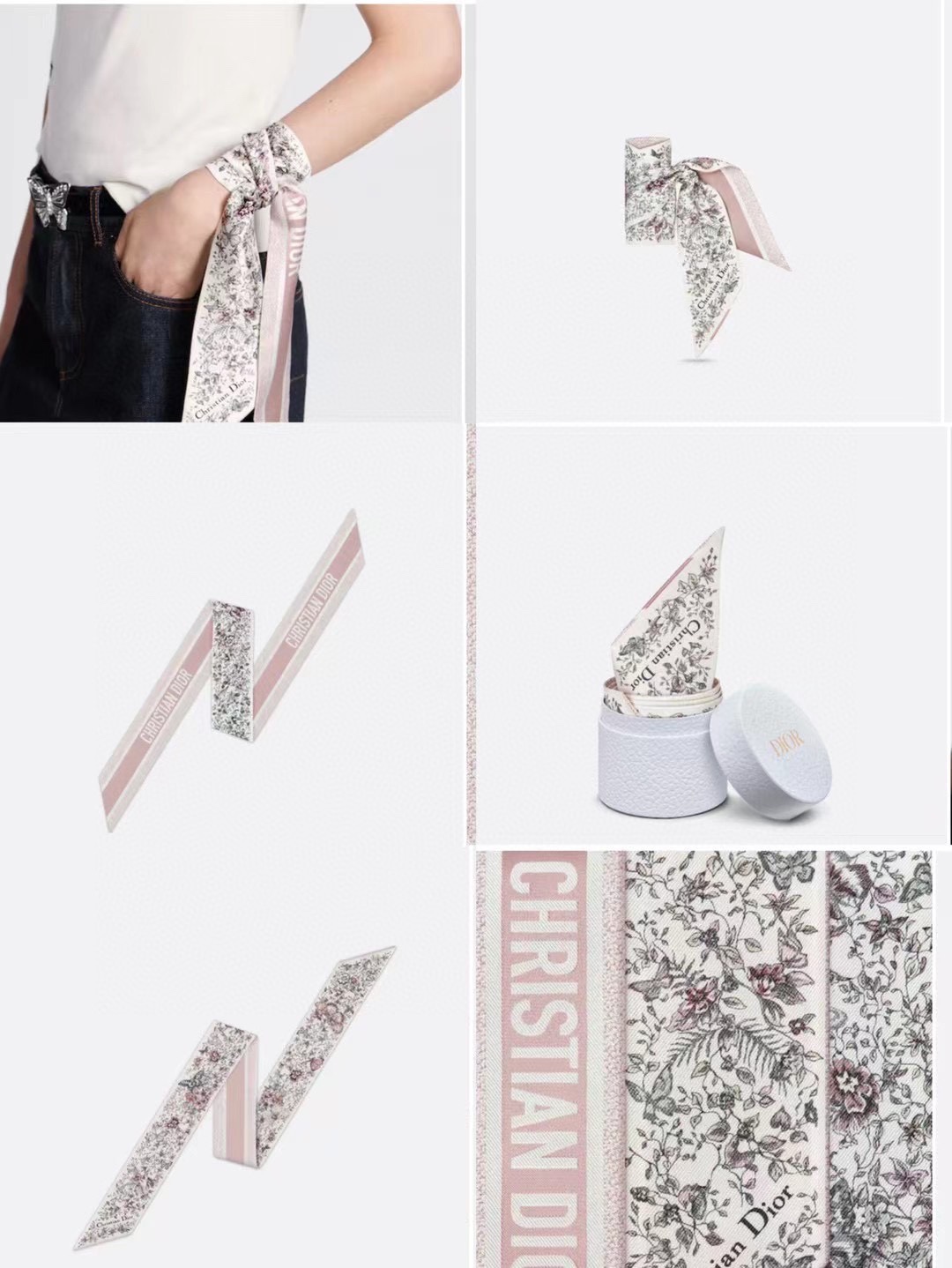 ️上新这款Mitzah丝巾采用白色桑蚕丝斜纹面料精心制作饰以彼得罗鲁福PietroRuffo设计的淡粉色