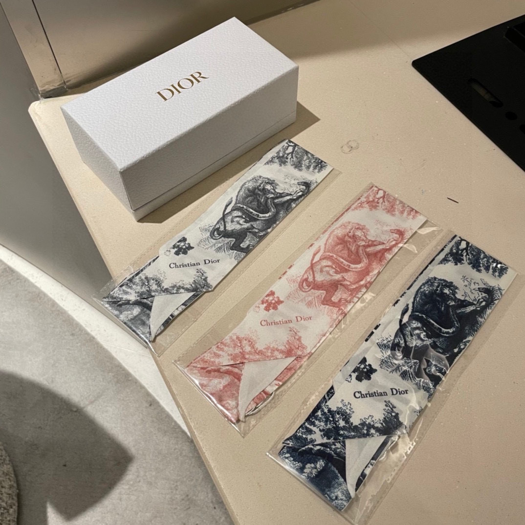 😈DIOR小飘带 原单品质❤发带 包带 小领结 7*120cmDIOR小飘带 原单品质🥰发带 包带 小领