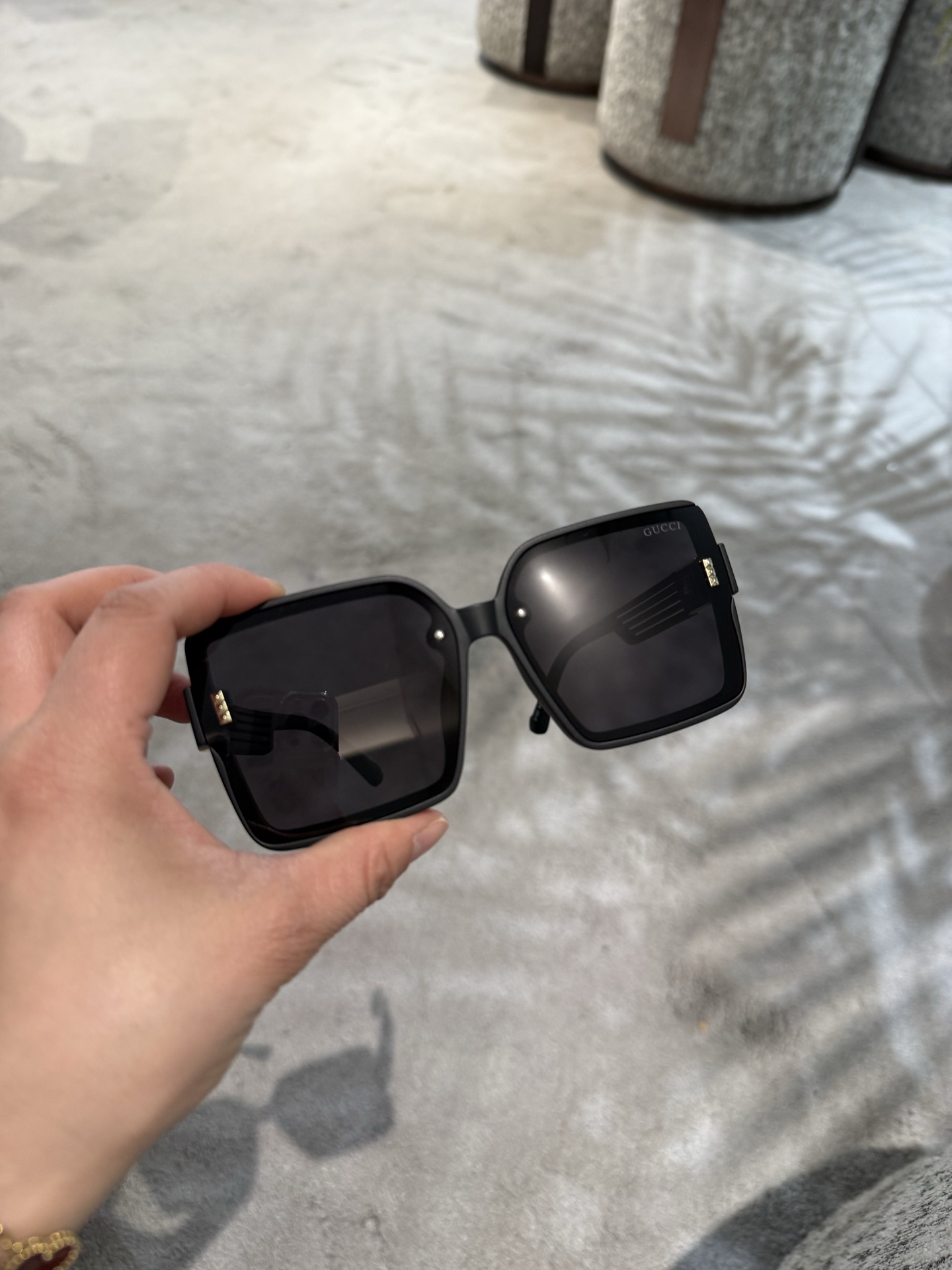 💰135💰女士偏光墨镜🕶️ 经典大G元素🎉复古风 直播款（5192）