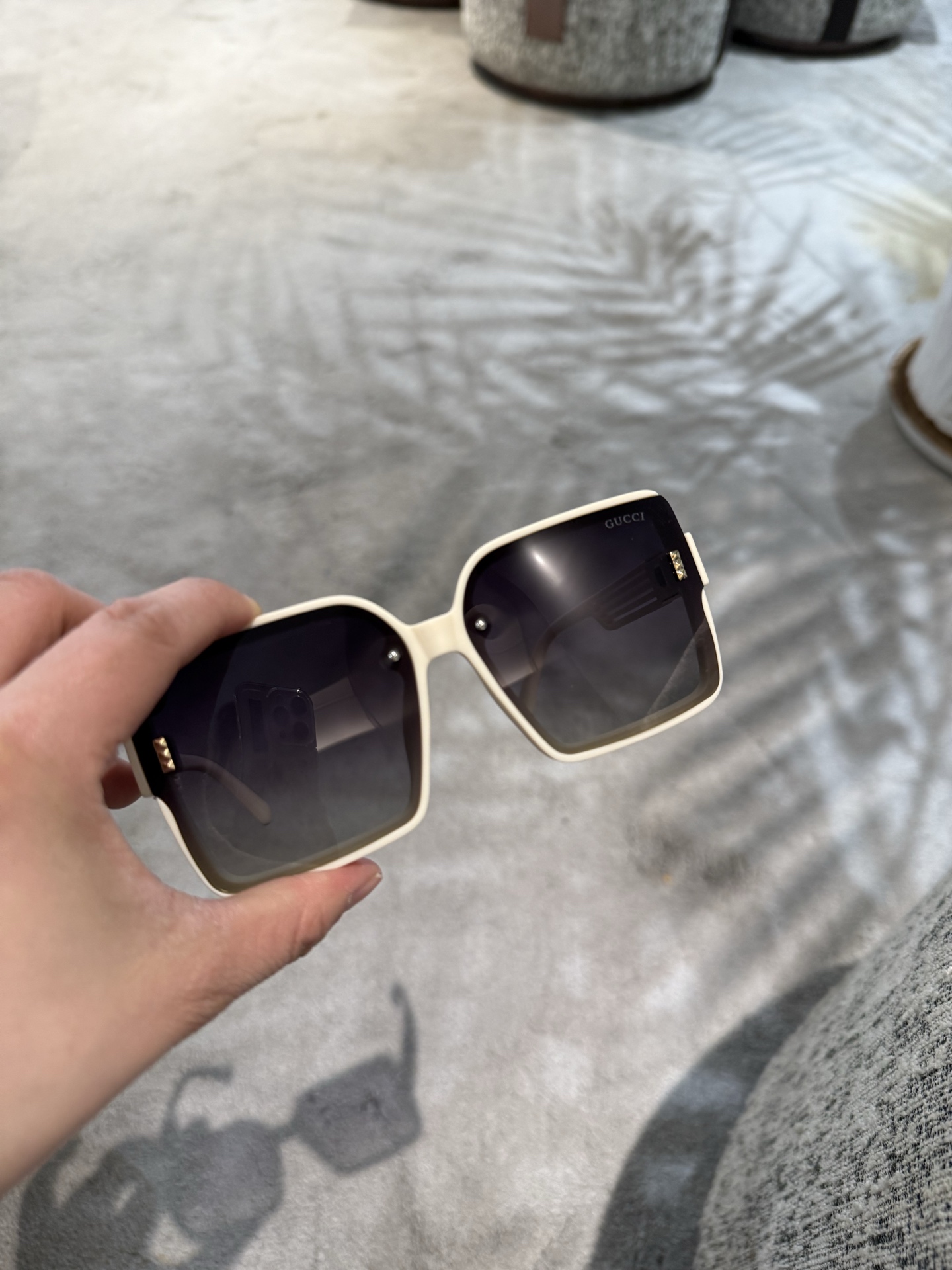 💰135💰女士偏光墨镜🕶️ 经典大G元素🎉复古风 直播款（5192）