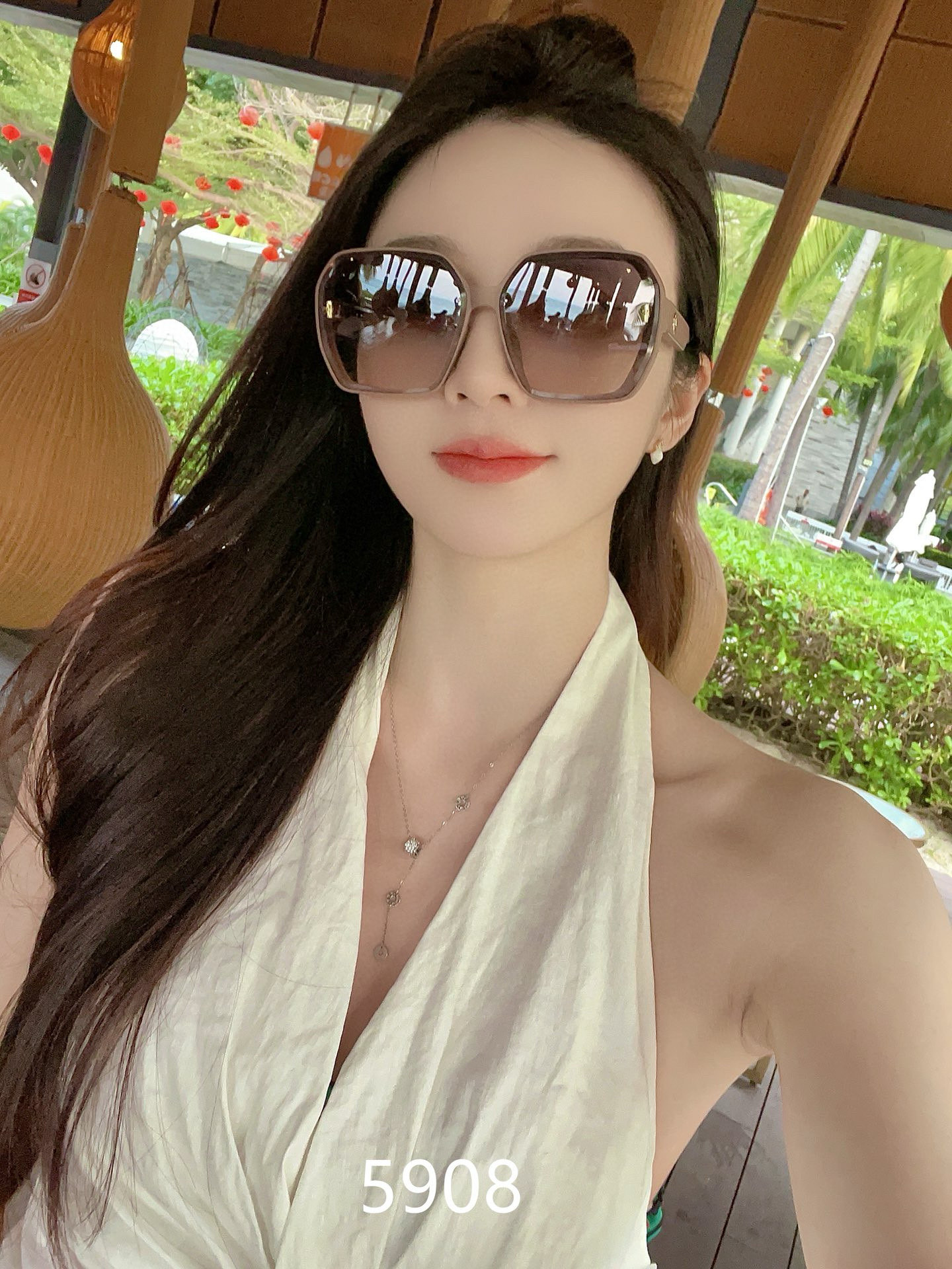 NO:251044,Gucci Women's Sunglasses HD nylon lenses classic G home bamboo joint elements retro style live broadcast (5908) glasses sunglasses sunglasses, glasses, gucci19860909古琦女士墨镜 高清尼龙镜片经典G家竹节元素复古风 直播款（5908）眼镜墨镜太阳镜,眼镜,gucci,glasses