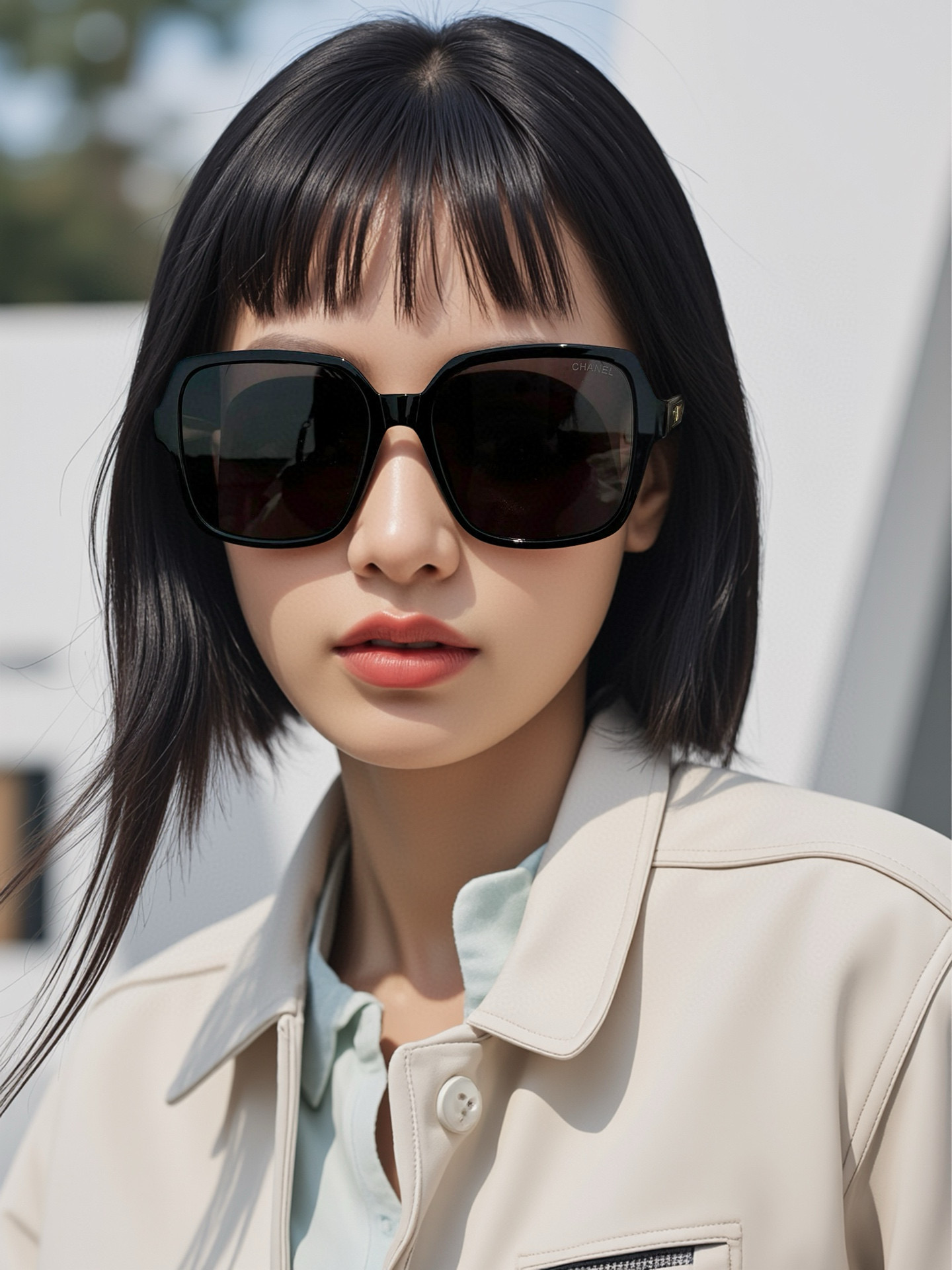 NO:246231,Xiaoxiang women's polarized sunglasses, big brand internet celebrity style classic letter double C-logo street photography essentials (2514) glasses, sunglasses, glasses19860909小香女士偏光墨镜 大牌范网红风经典字母双C-logo街拍出行必备款（2514）眼镜墨镜太阳镜,眼镜,glasses