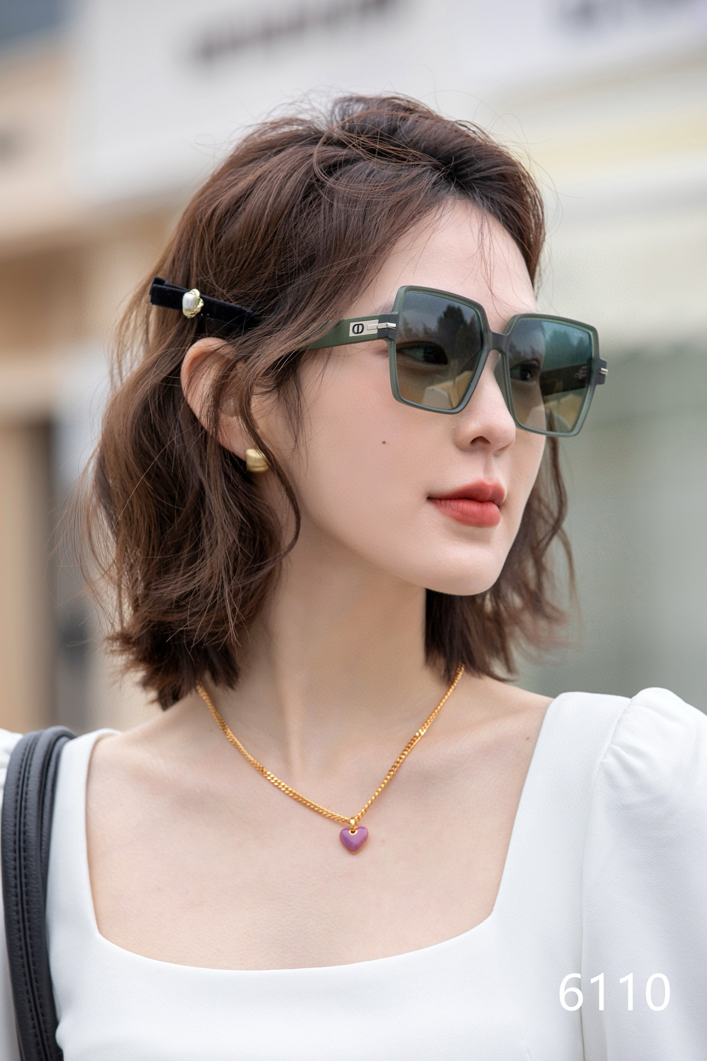 PCD大框偏光墨镜 🕶️达人街拍示范搭配 时尚潮流（6110）