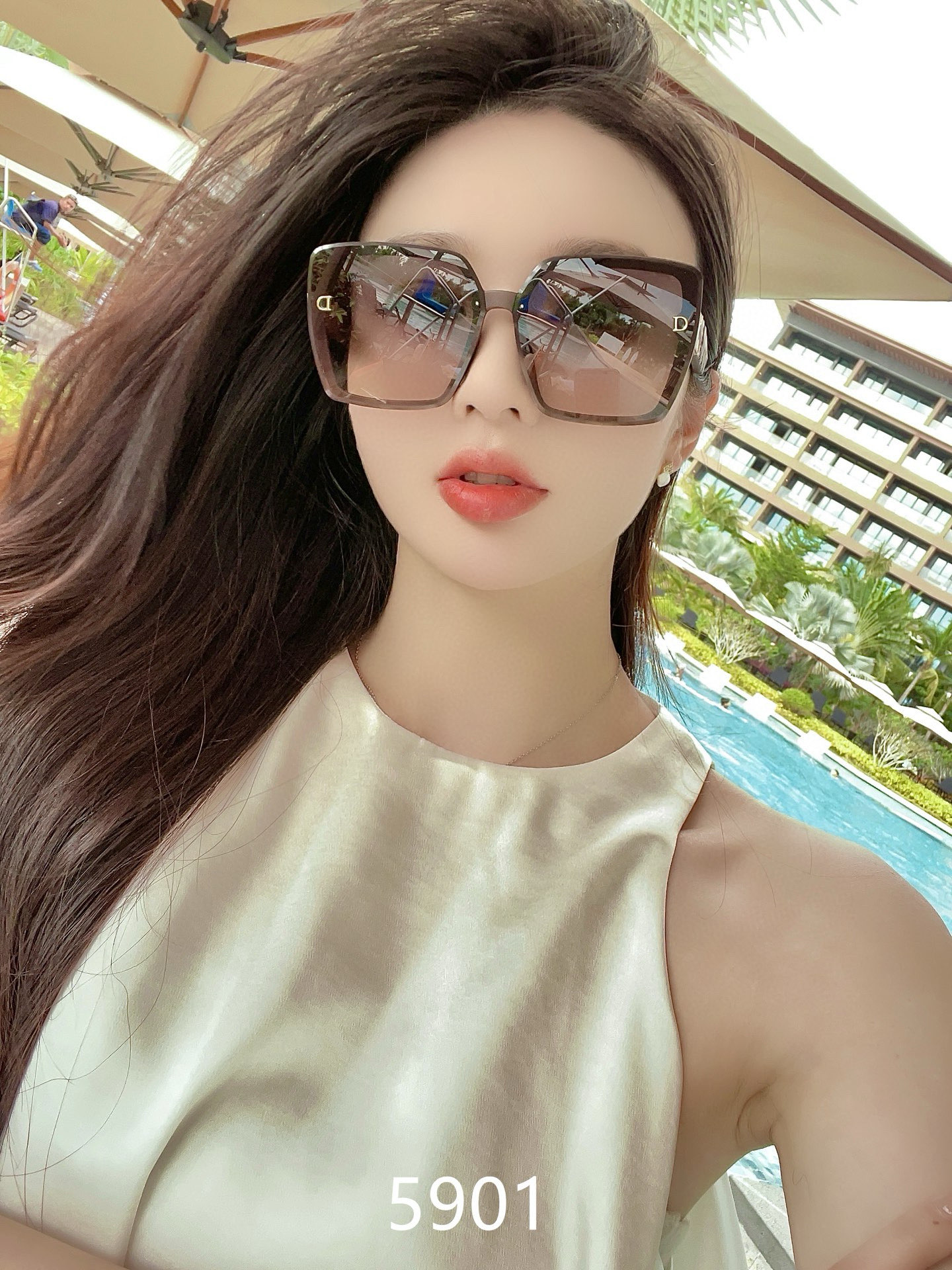 NO:360161,CD women's sunglasses, HD nylon lenses, skinny and fashionable style, Internet celebrity live broadcast hot product (5901) glasses, sunglasses, glasses19860909CD女士墨镜 高清尼龙镜片 修颜显瘦时尚风 网红直播爆款（5901）眼镜墨镜太阳镜,眼镜,glasses