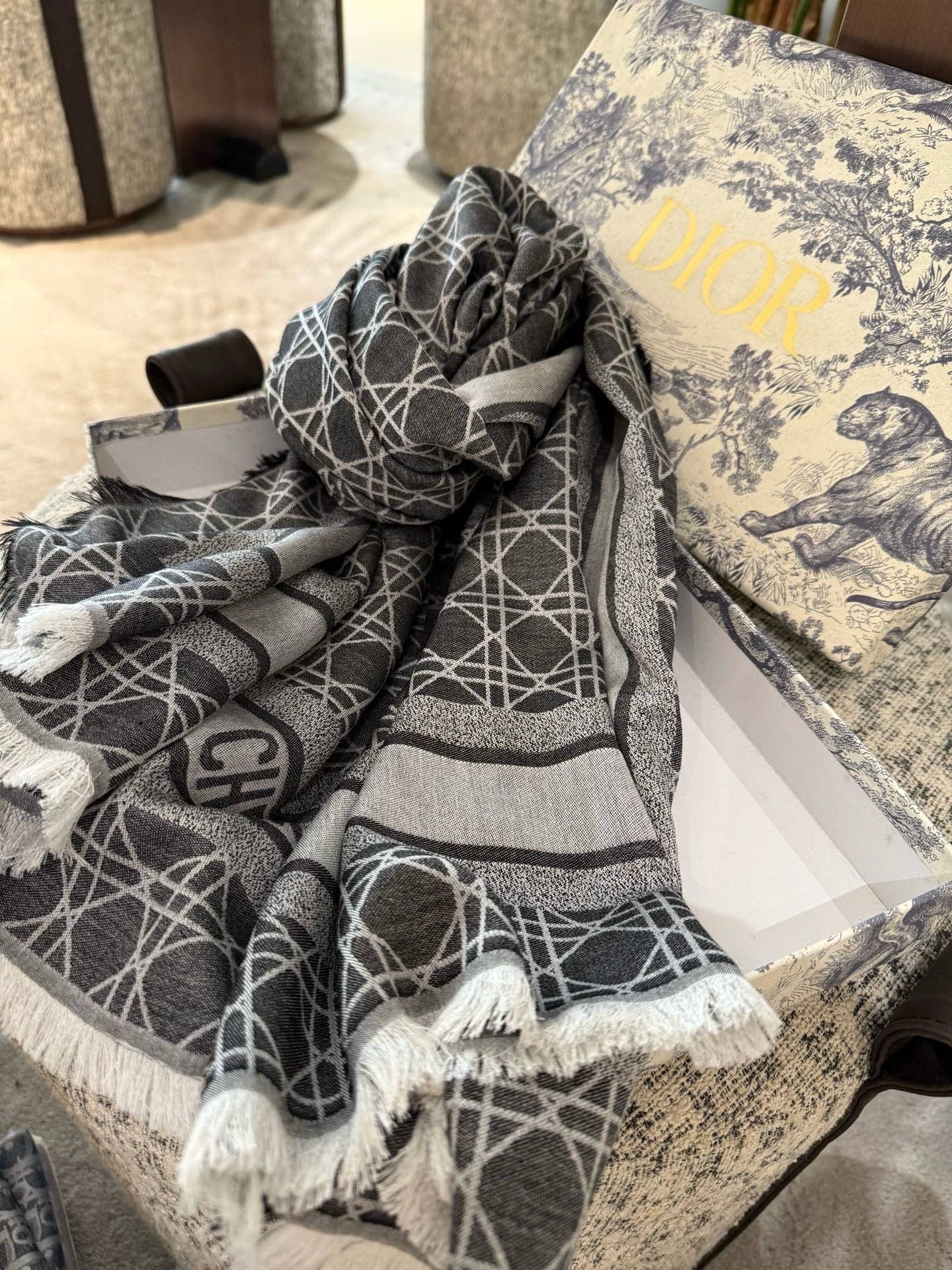 P高段位！是Dior的女人！经典藤格纹新演绎！！】实物有被惊艳到！！Dior今年25秋冬新出的Canna