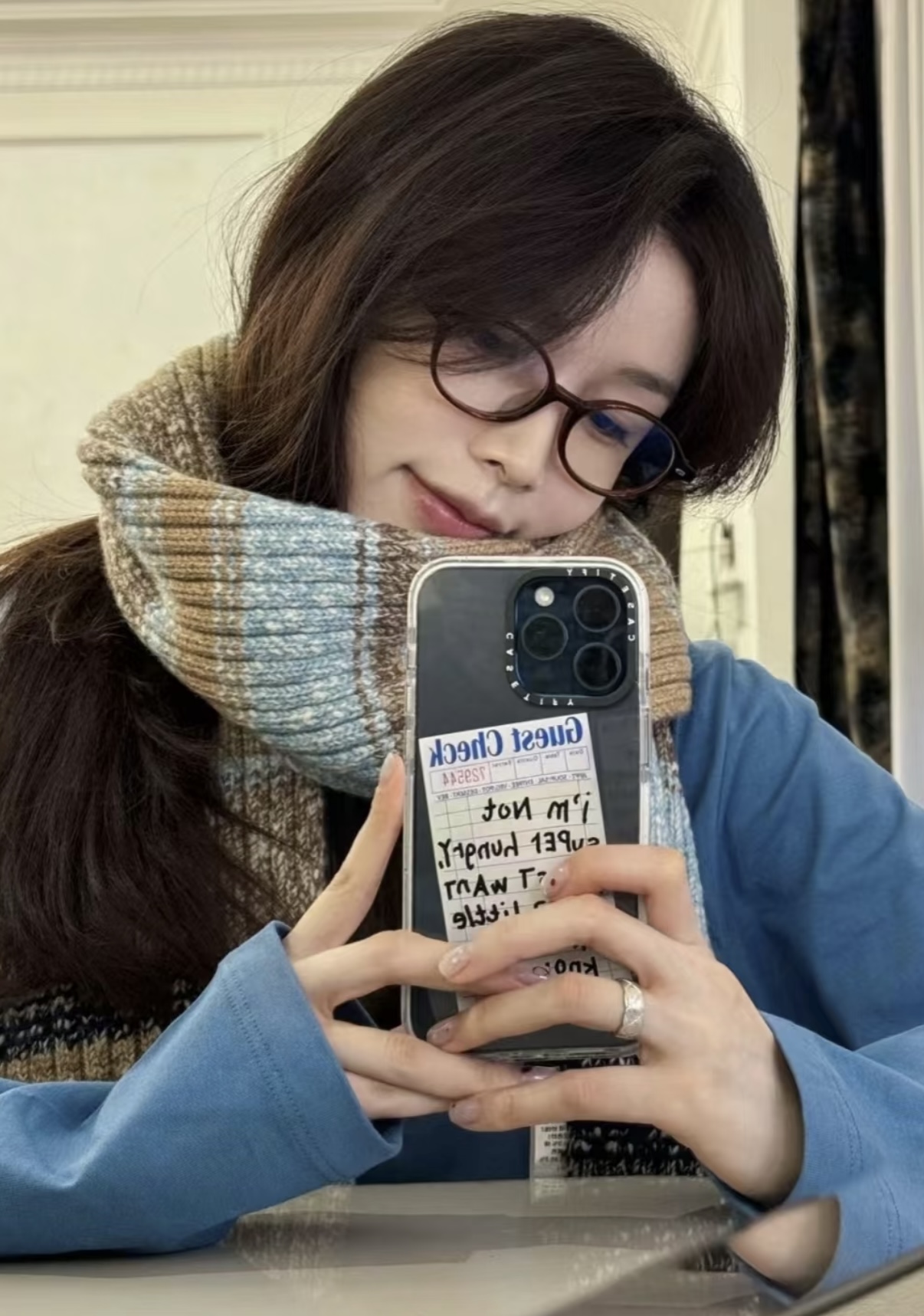 P王炸🔥 CHANEL 25B针织羊绒围巾，经典双C标志，米白配黑边、黑配粉边，深灰配米灰，配色高级又时