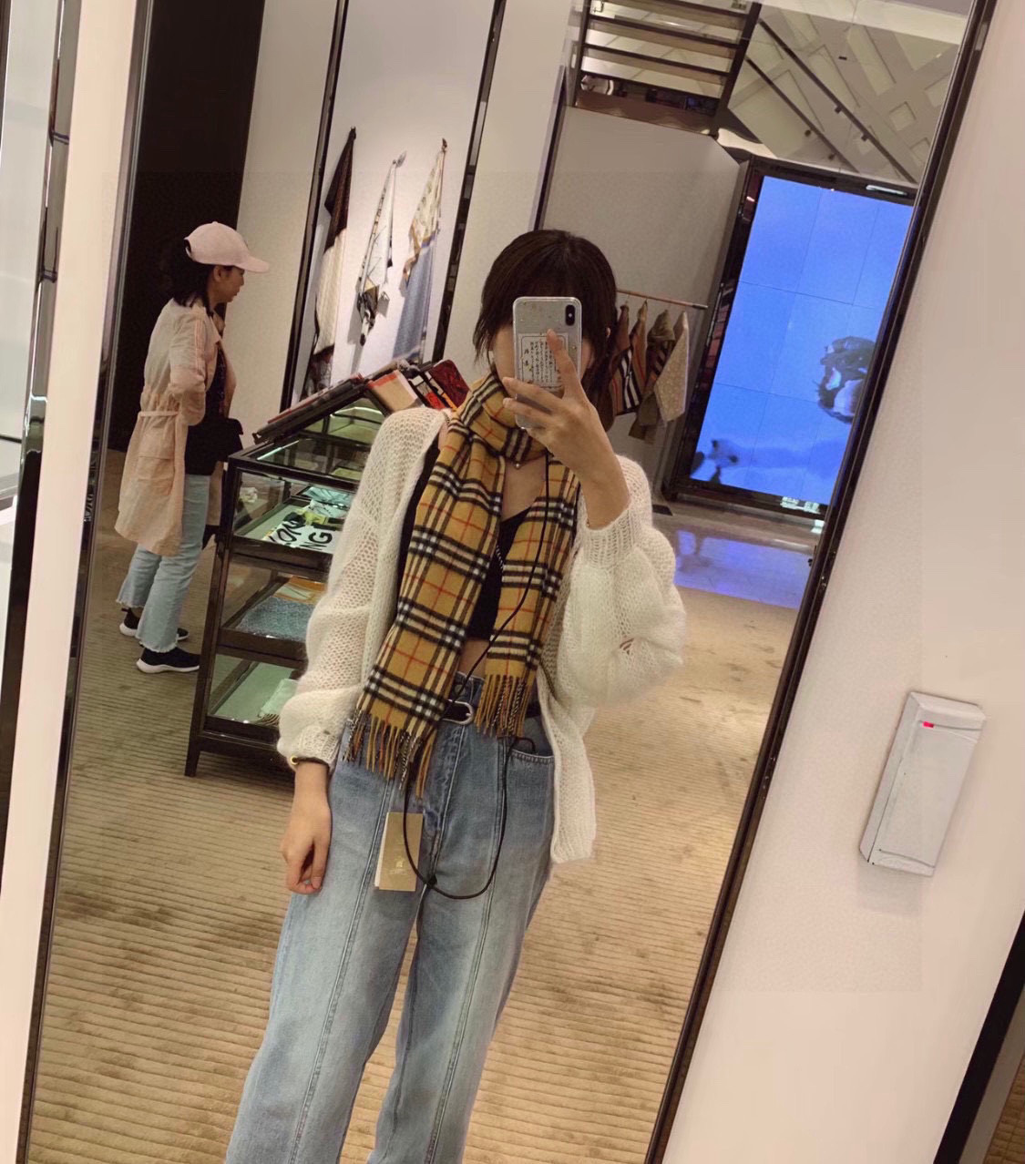 P王牌口碑burberry深度水波纹经典羊绒格子围巾‼️专柜最新品相，目前专柜都换上了新标👍经典中的经典