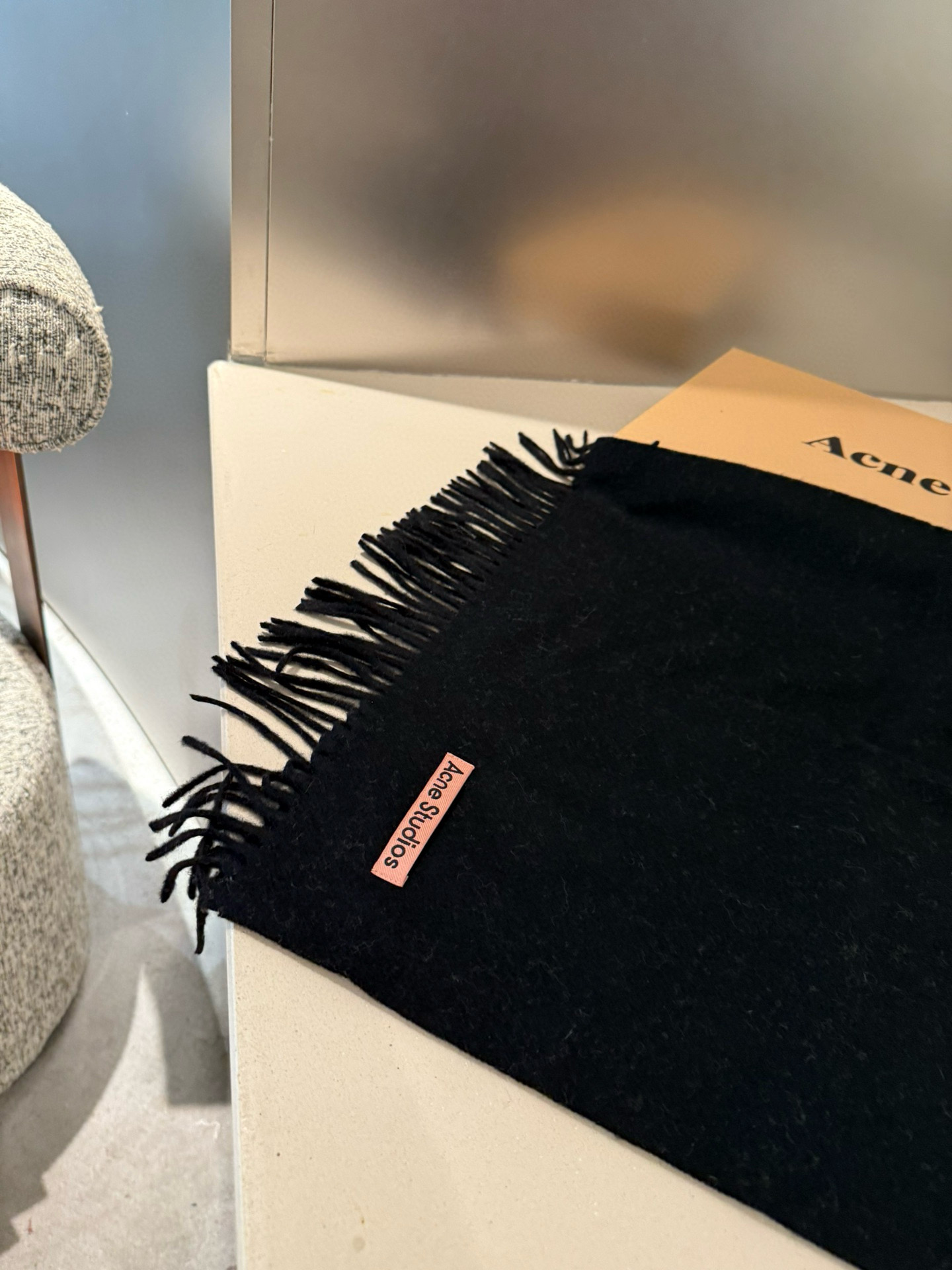 P❗️我只能说不是所有的纯色围巾都叫Acne‼️瑞典Acne Studios Apolo幼羊羔毛重磅纯色