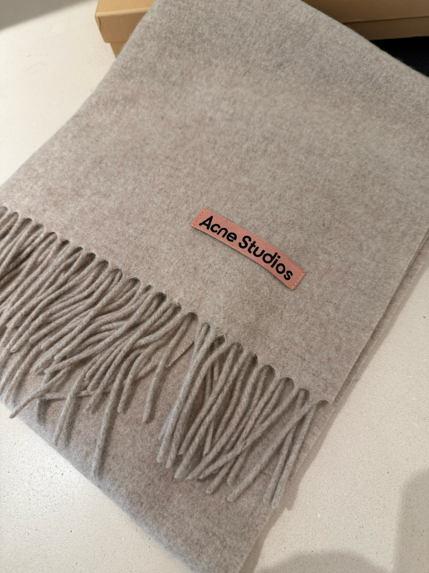 P❗️我只能说不是所有的纯色围巾都叫Acne‼️瑞典Acne Studios Apolo幼羊羔毛重磅纯色