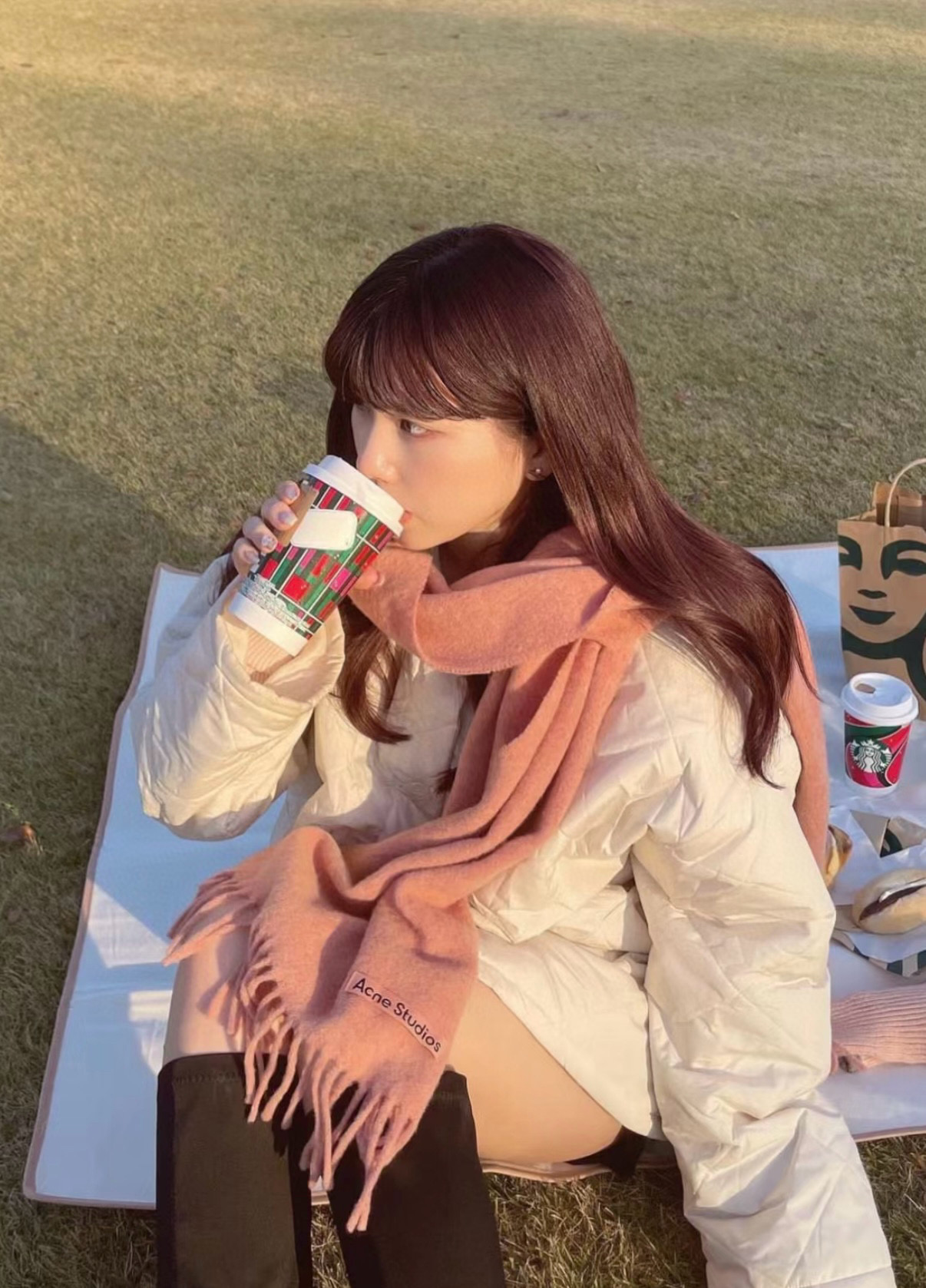 P❗️我只能说不是所有的纯色围巾都叫Acne‼️瑞典Acne Studios Apolo幼羊羔毛重磅纯色