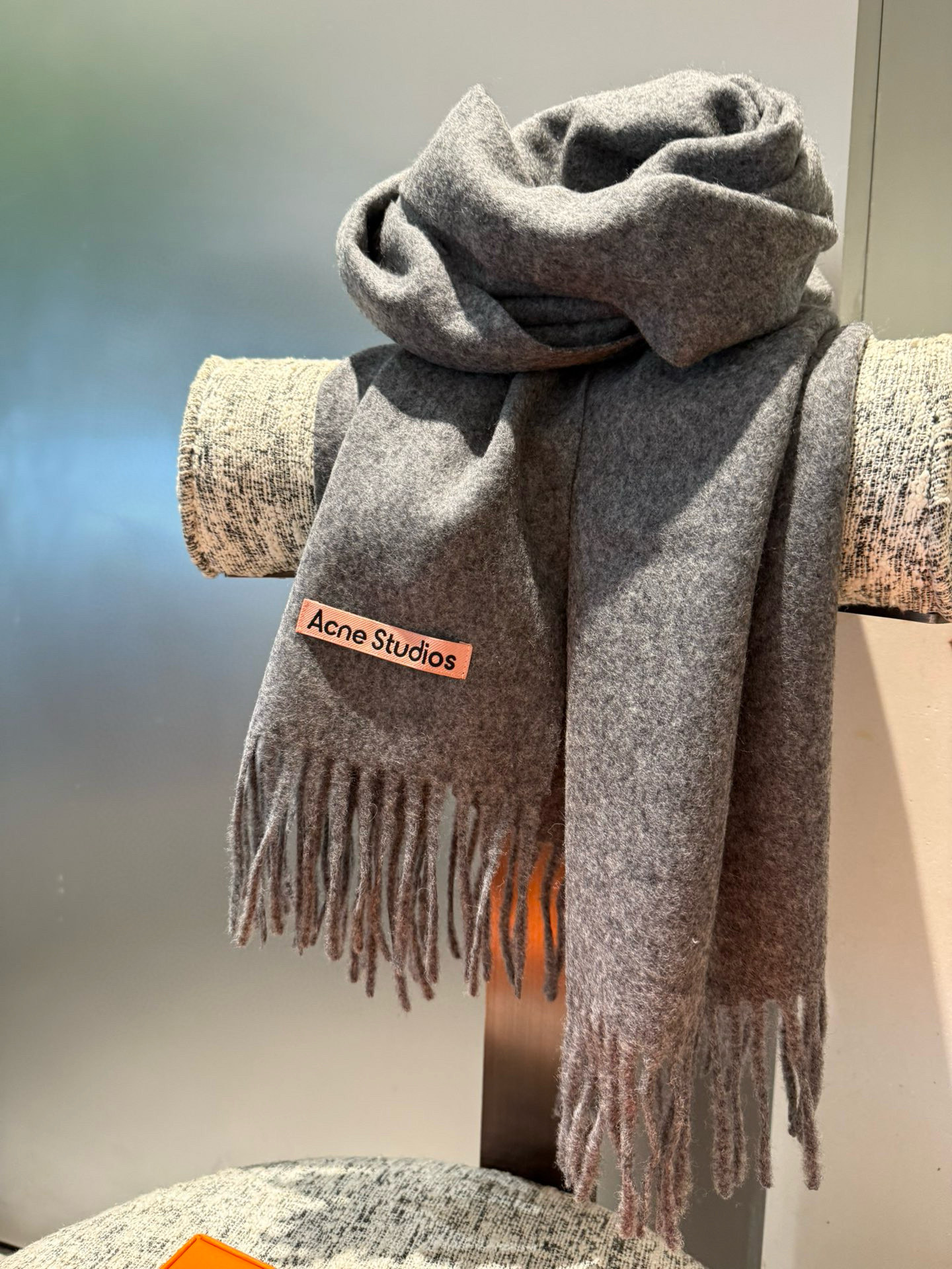 P❗️我只能说不是所有的纯色围巾都叫Acne‼️瑞典Acne Studios Apolo幼羊羔毛重磅纯色