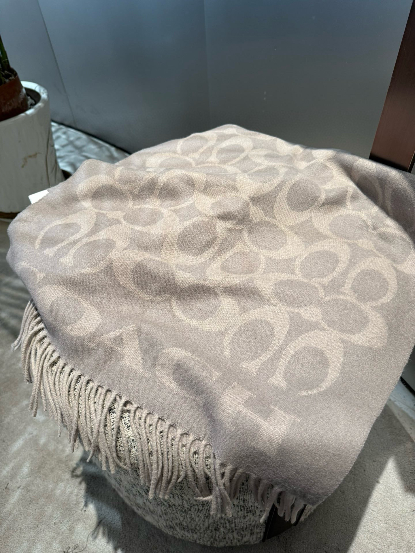 Coach 2025年新款到 Coach 三色披肩也太 了吧 不仅有颜值还有品质 97%羊毛+3%羊绒