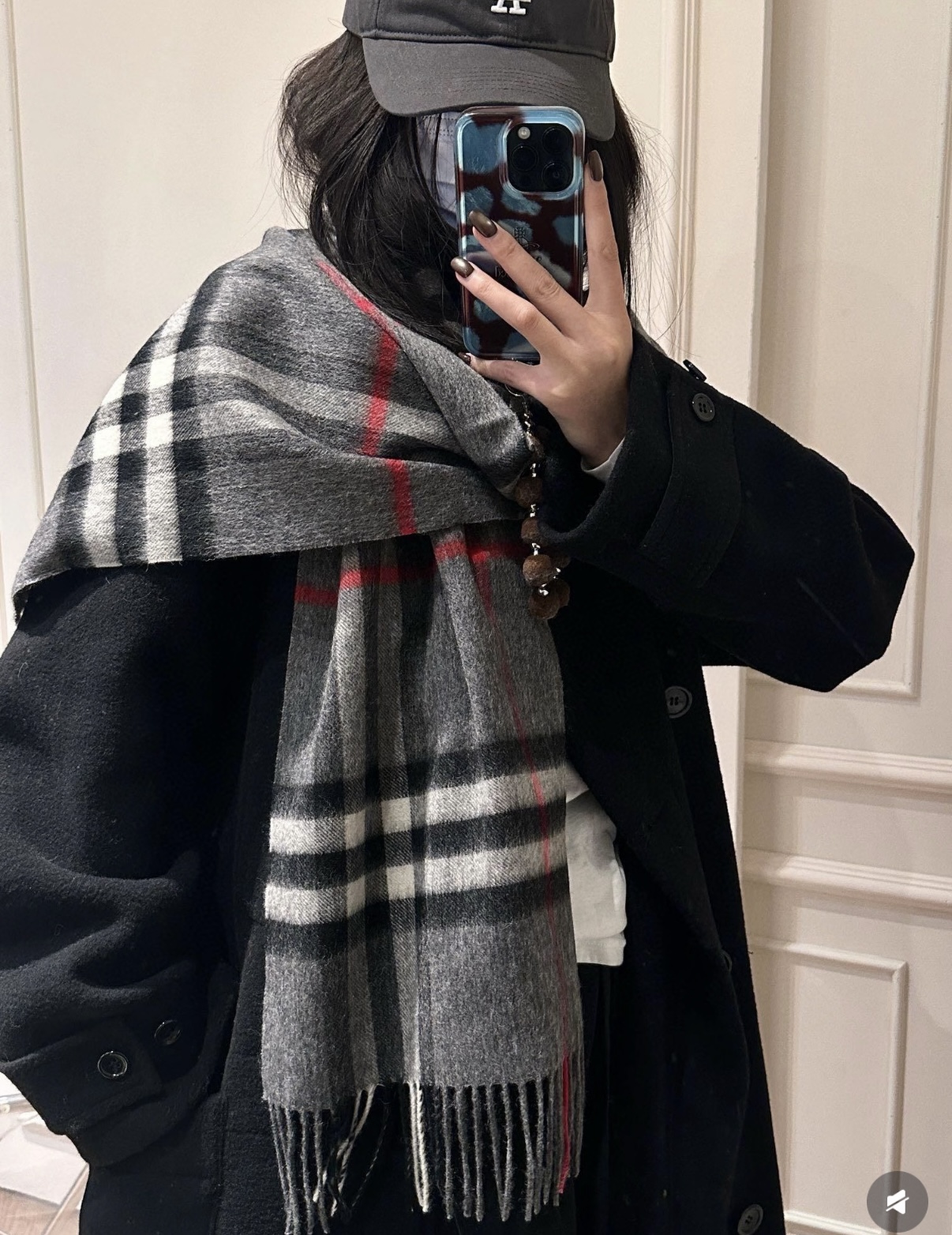 Burberry 对版新标蓝线王牌口碑burberry 羊绒格子围巾‼ 最新品相 目前 都换上了新标 中的