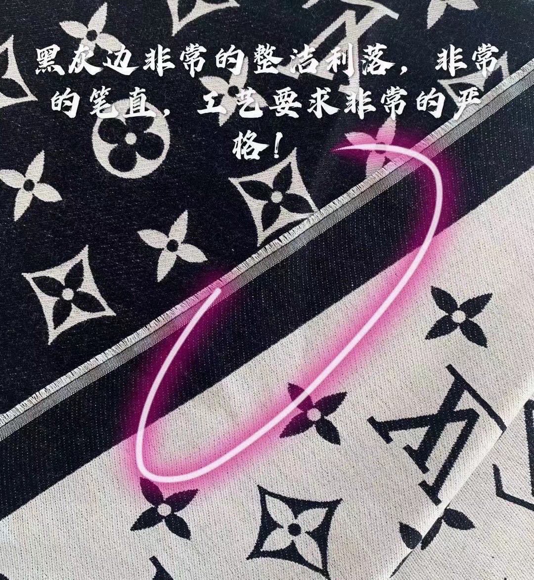 PLV 提花围巾真心赞‼原版1:1定制👑Miss LV 长围巾取材细密轻盈的丝毛混纺，醒目呈现 Mono