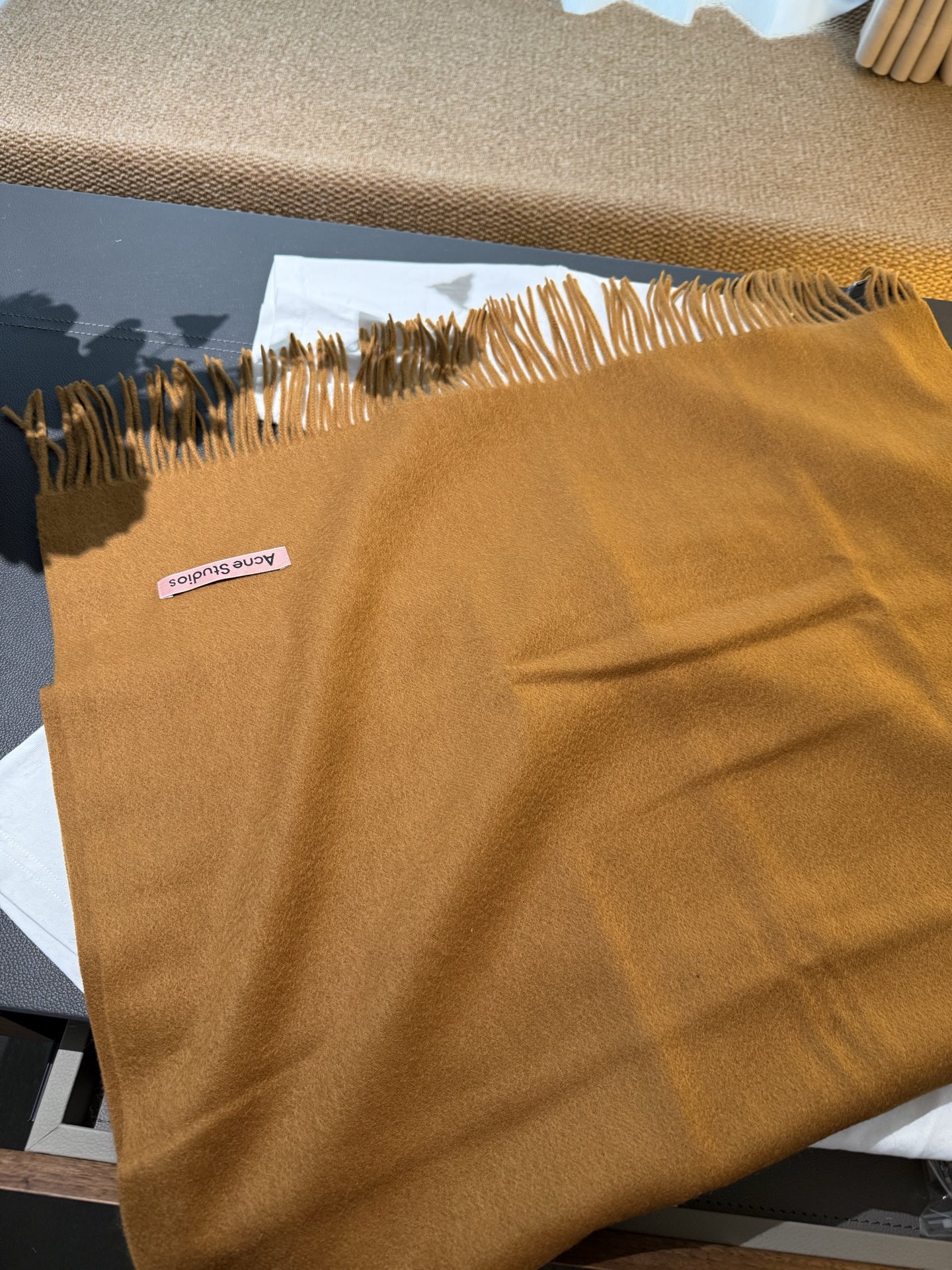 P❗️披肩款🌟我只能说不是所有的纯色围巾都叫Acne‼️瑞典Acne Studios APolo幼羊羔毛