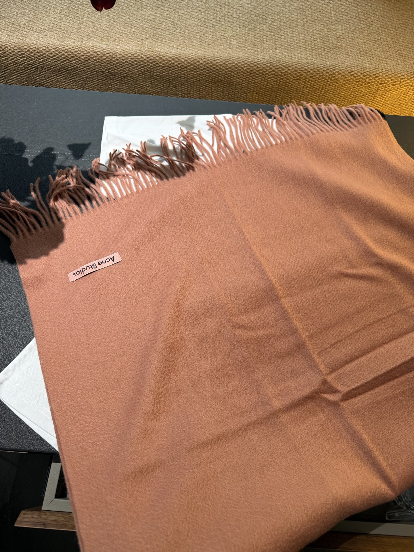 P❗️披肩款🌟我只能说不是所有的纯色围巾都叫Acne‼️瑞典Acne Studios APolo幼羊羔毛