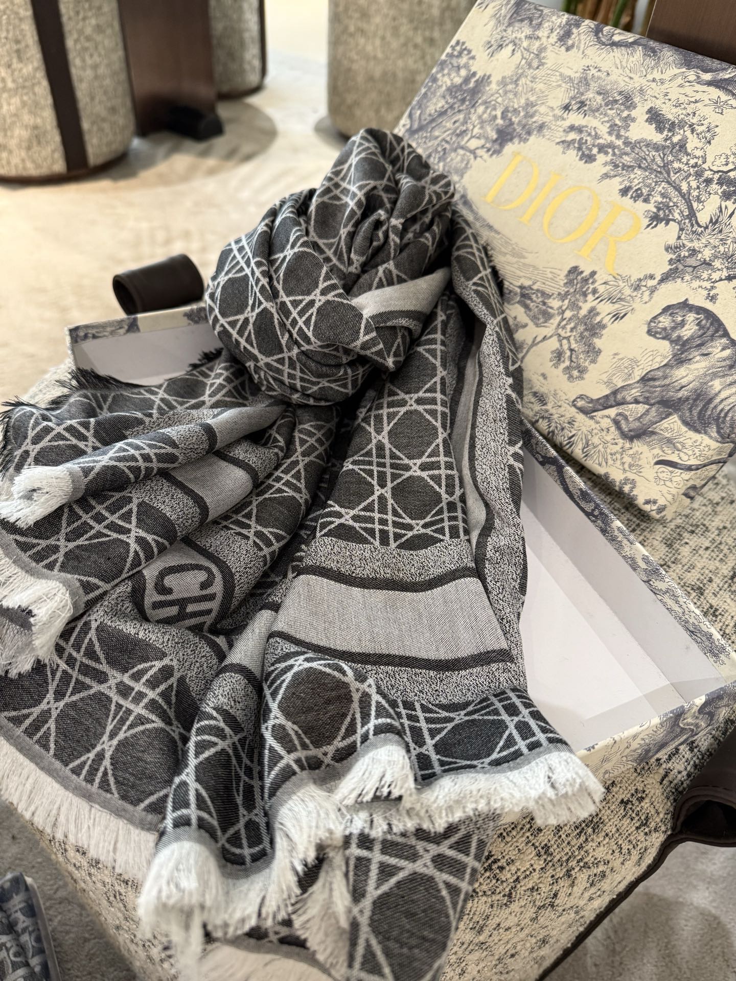 P高段位！是Dior的女人！经典藤格纹新演绎！！】实物有被惊艳到！！Dior今年25秋冬新出的Canna