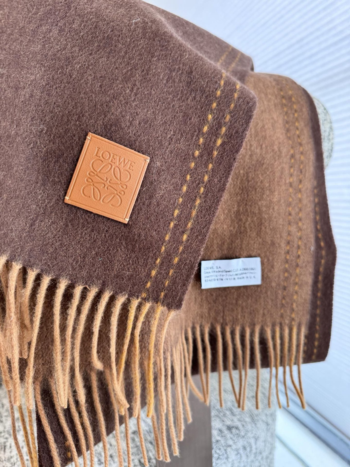 P罗意威♥️怒赞自留，难得的高端男款！家属福利！巴宝莉非常正的男士围巾~面料大爱，非常柔软细腻舒服，轻度