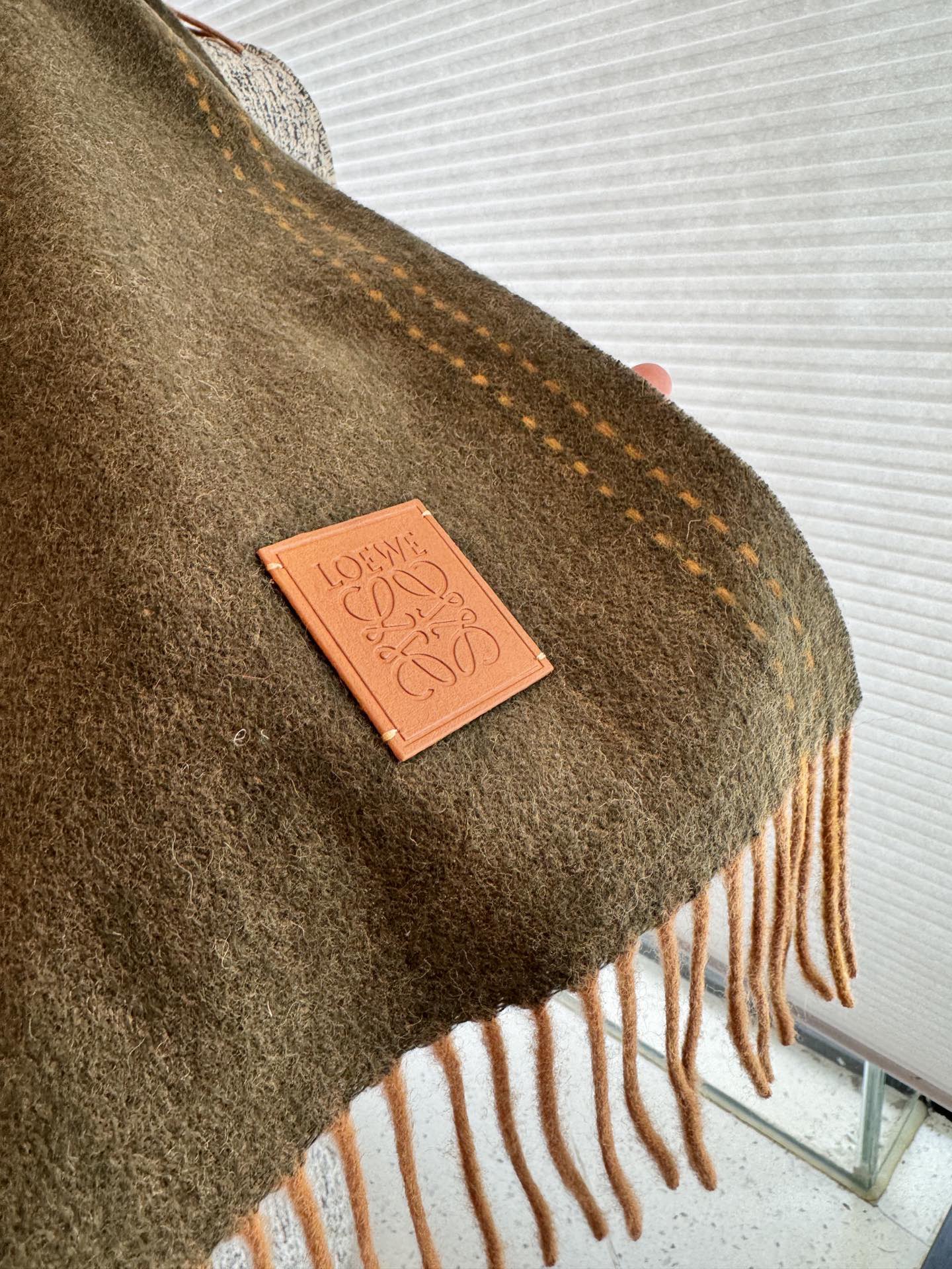 P罗意威♥️怒赞自留，难得的高端男款！家属福利！巴宝莉非常正的男士围巾~面料大爱，非常柔软细腻舒服，轻度