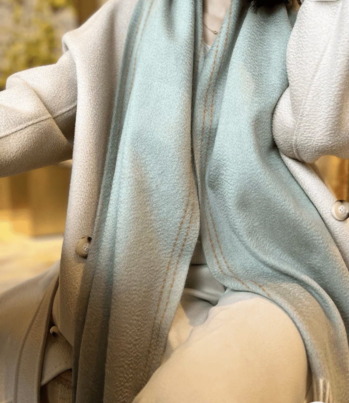 P罗意威♥️怒赞自留，难得的高端男款！家属福利！巴宝莉非常正的男士围巾~面料大爱，非常柔软细腻舒服，轻度