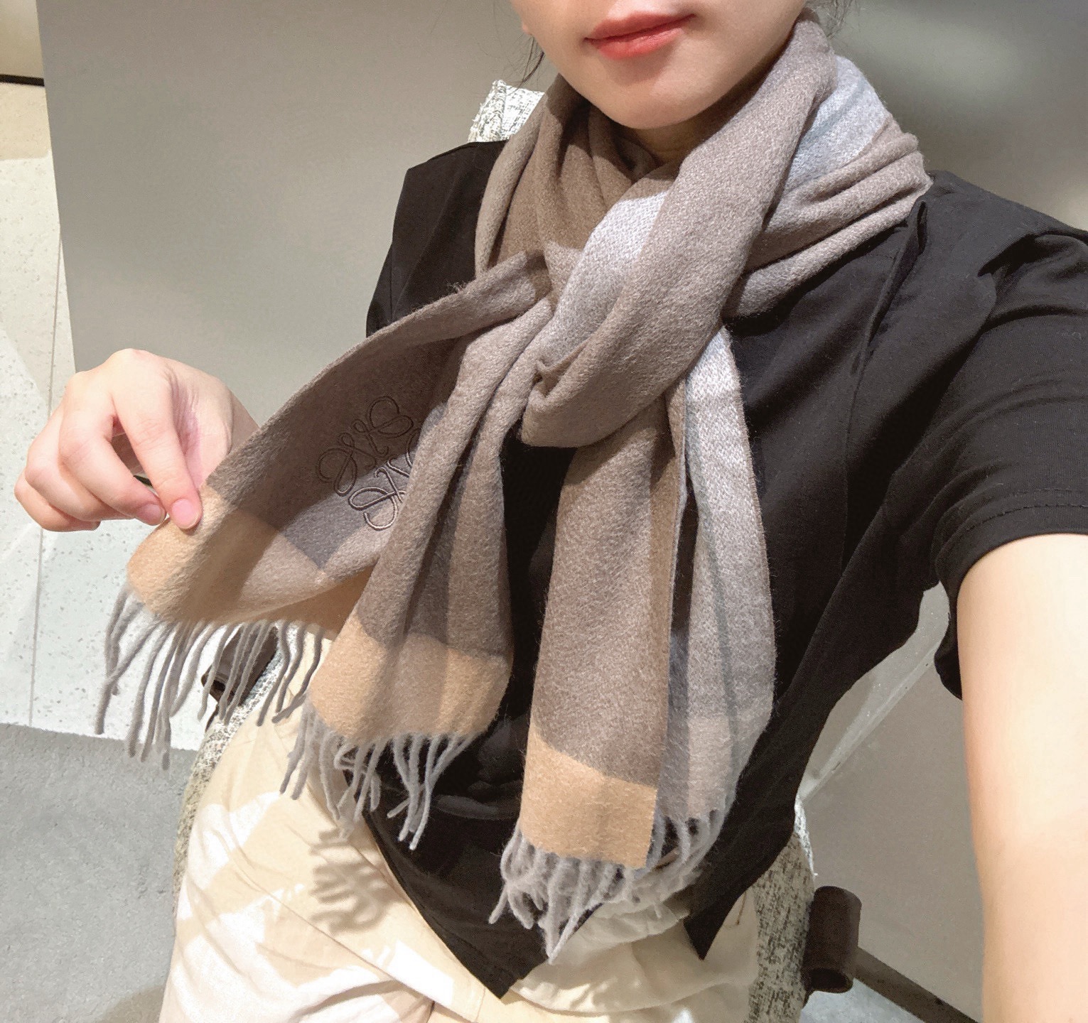 P罗意威【男女围巾】怒赞自留，难得的高端男款！家属福利！巴宝莉非常正的男士围巾~面料大爱，非常柔软细腻舒