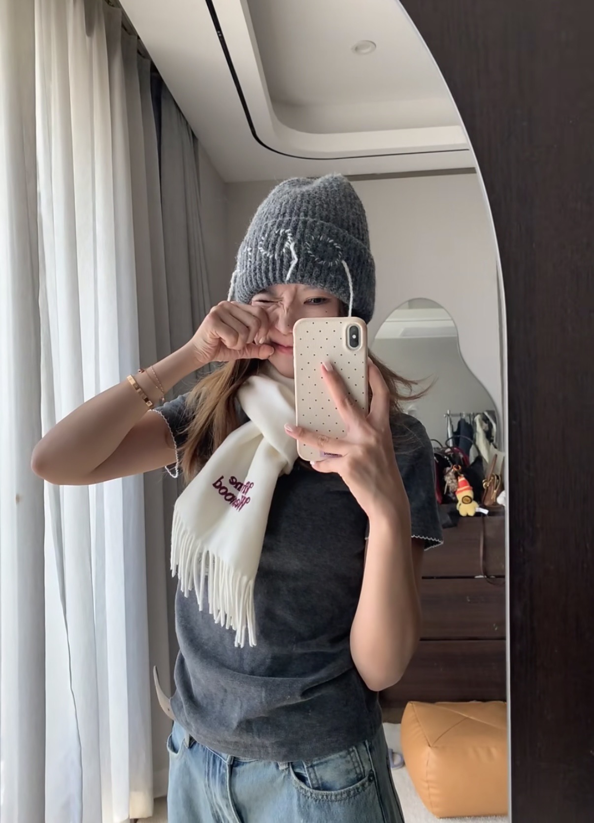 P墨绿色❤️小红书爆款“Vivienne Westwood”薇薇安西太后羊绒羊毛围巾❗ 西太后 英国时装