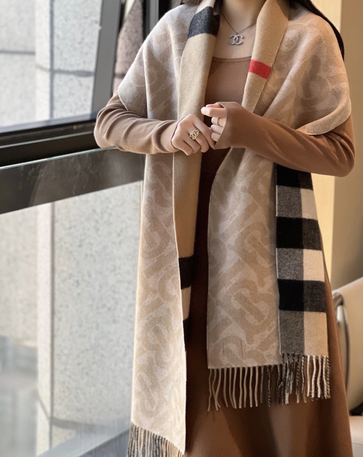 PTB 双面格子 B家最新款，全部采的原样回来做的，👍👍不论颜色🔝，原料 ，🔝手感 ，🔝标都做到了一致🏆