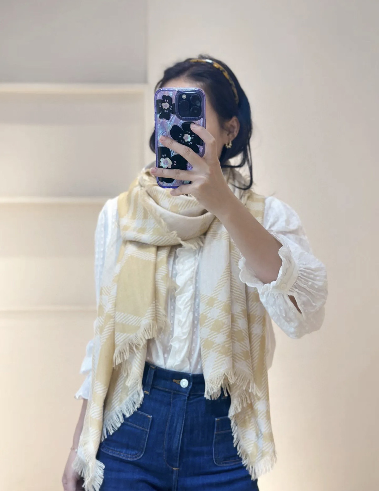 P𝐁𝐔𝐑𝐁𝐄𝐑𝐑𝐘 • 𝟐𝟓ꫛꫀꪝ《骑士格纹长巾》张婧仪同款，原单品质！Size：200x65cm 70