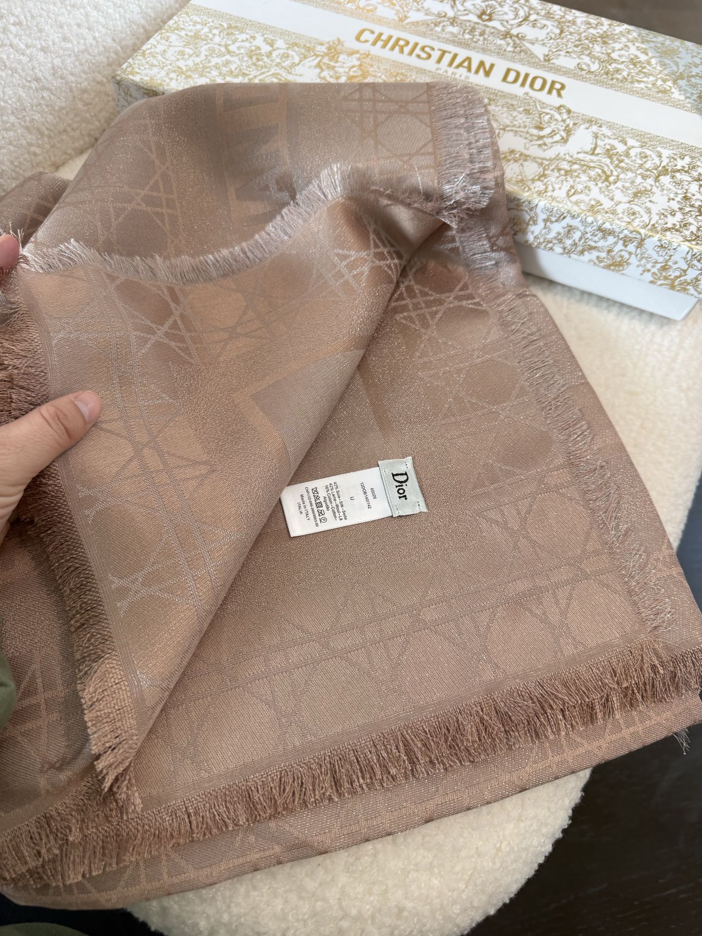 P高段位！是Dior的女人！经典藤格纹新演绎！！】实物有被惊艳到！！Dior今年25秋冬新出的Canna